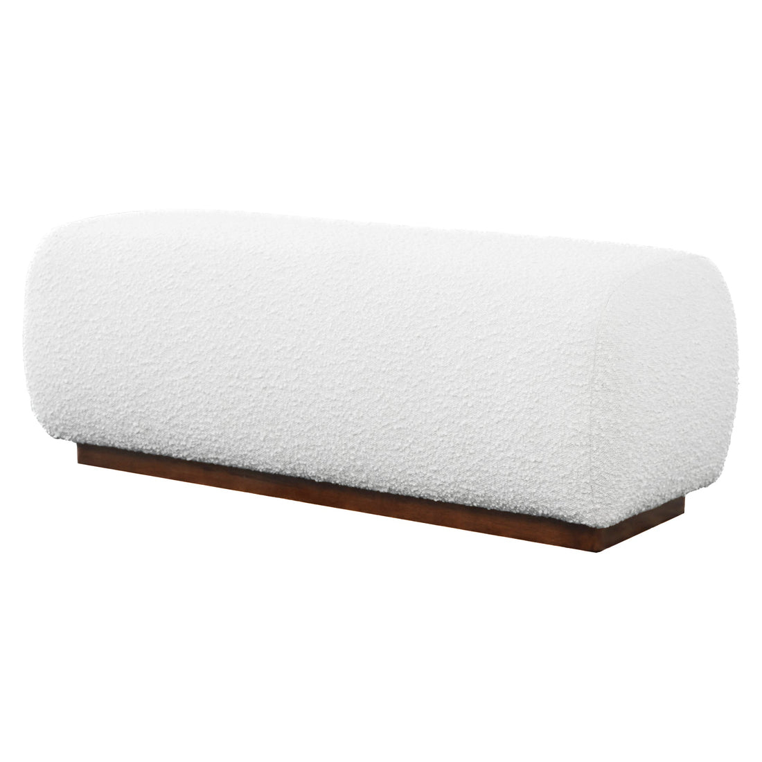 Kelvin Ivory Boucle Bench - BEN00502411