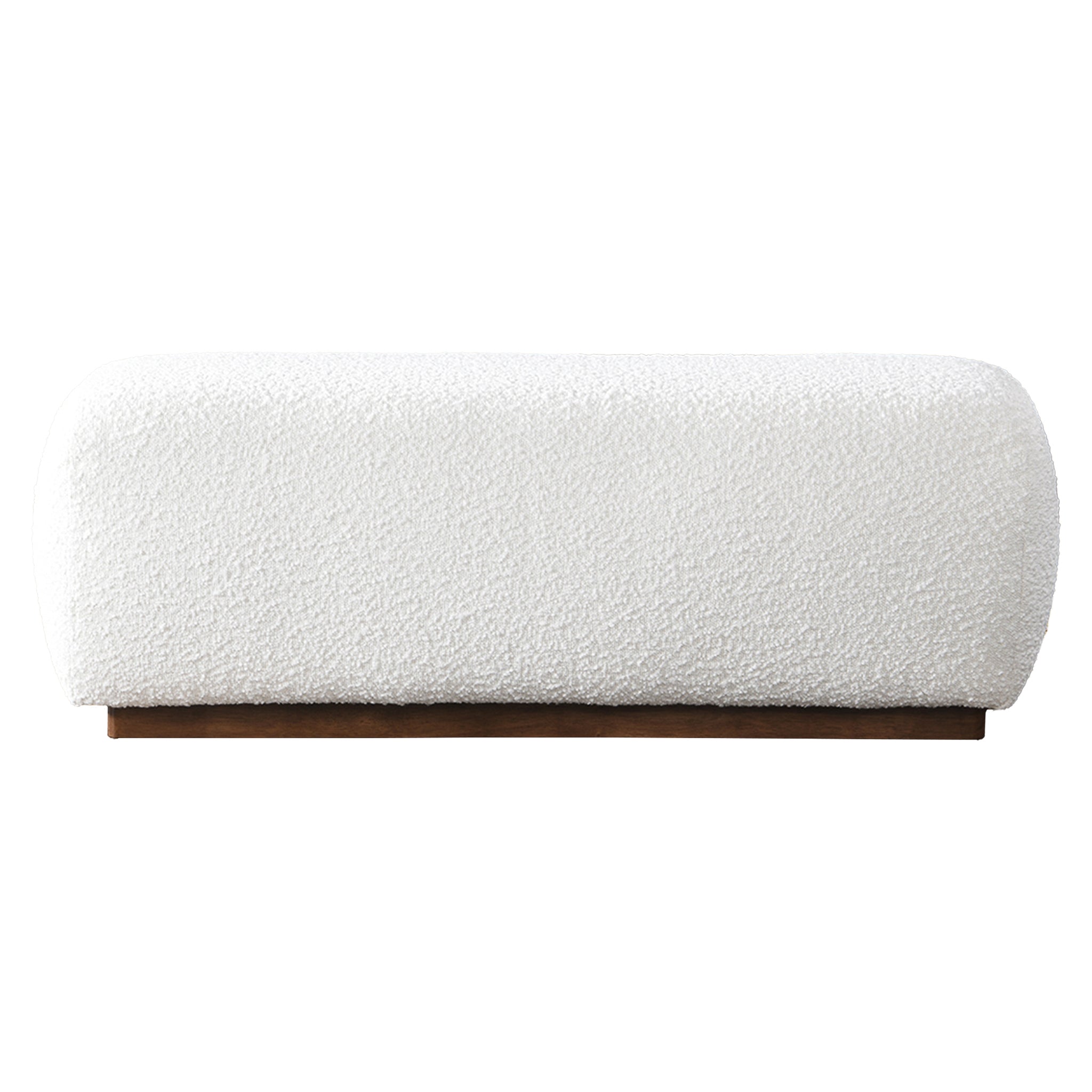 Kelvin Ivory Boucle Bench - BEN00502411