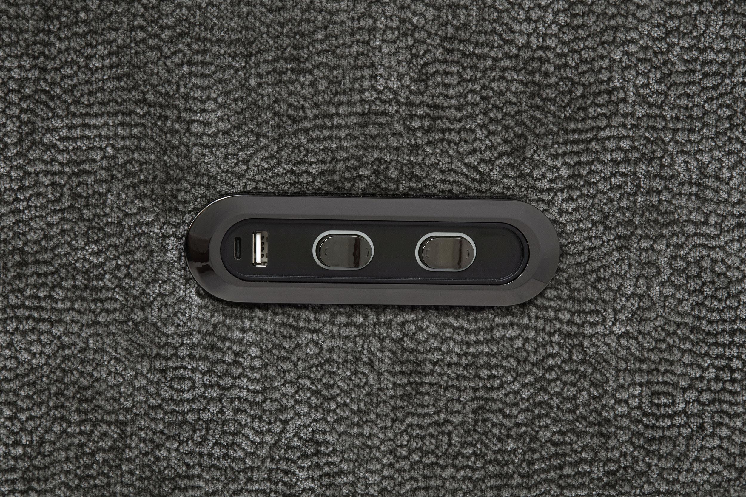 Kennett 3-piece Chenille Power Reclining Sofa Set Dark Grey - 610154P-S3