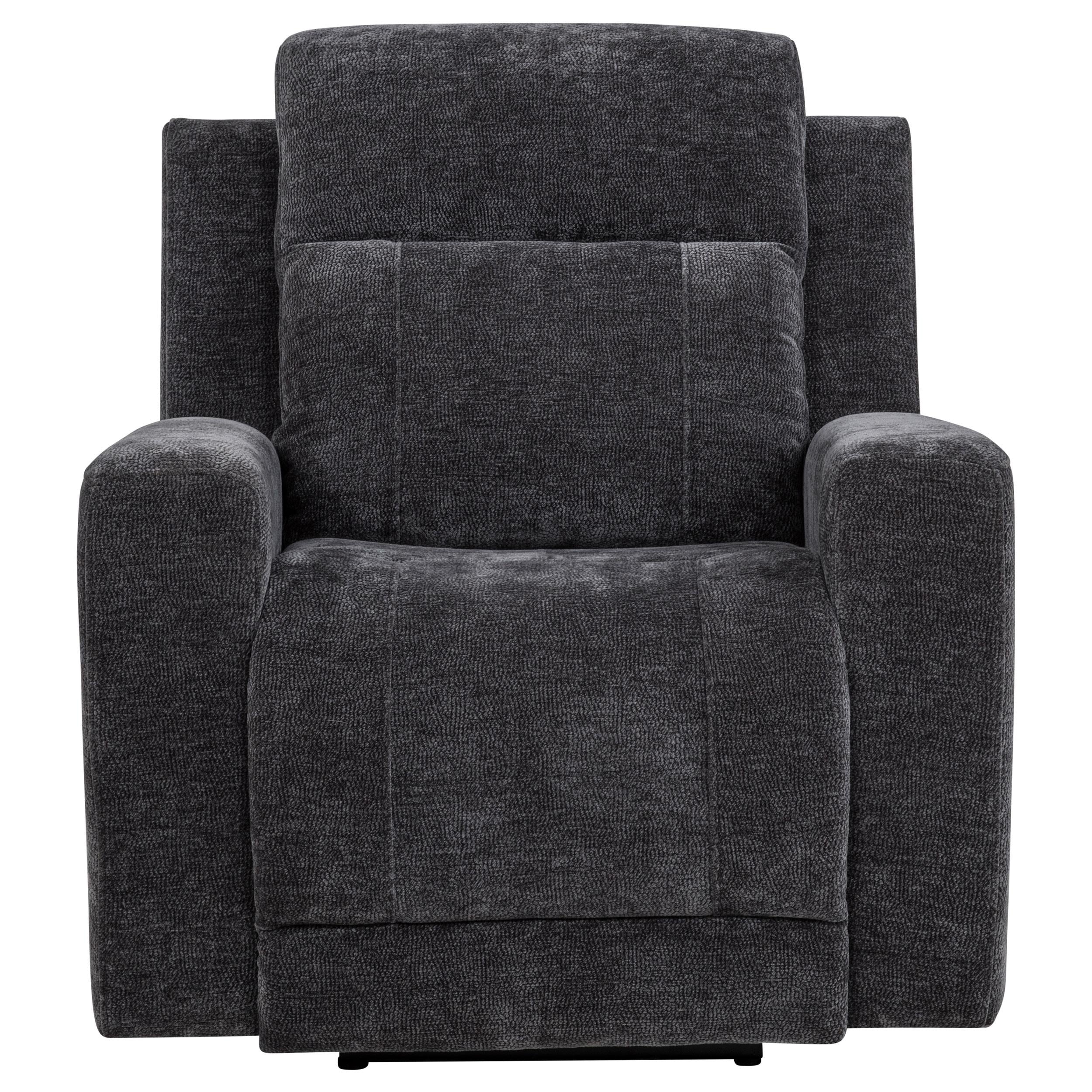 Kennett Chenille Upholstered Power Recliner Chair Dark Grey - 610156P