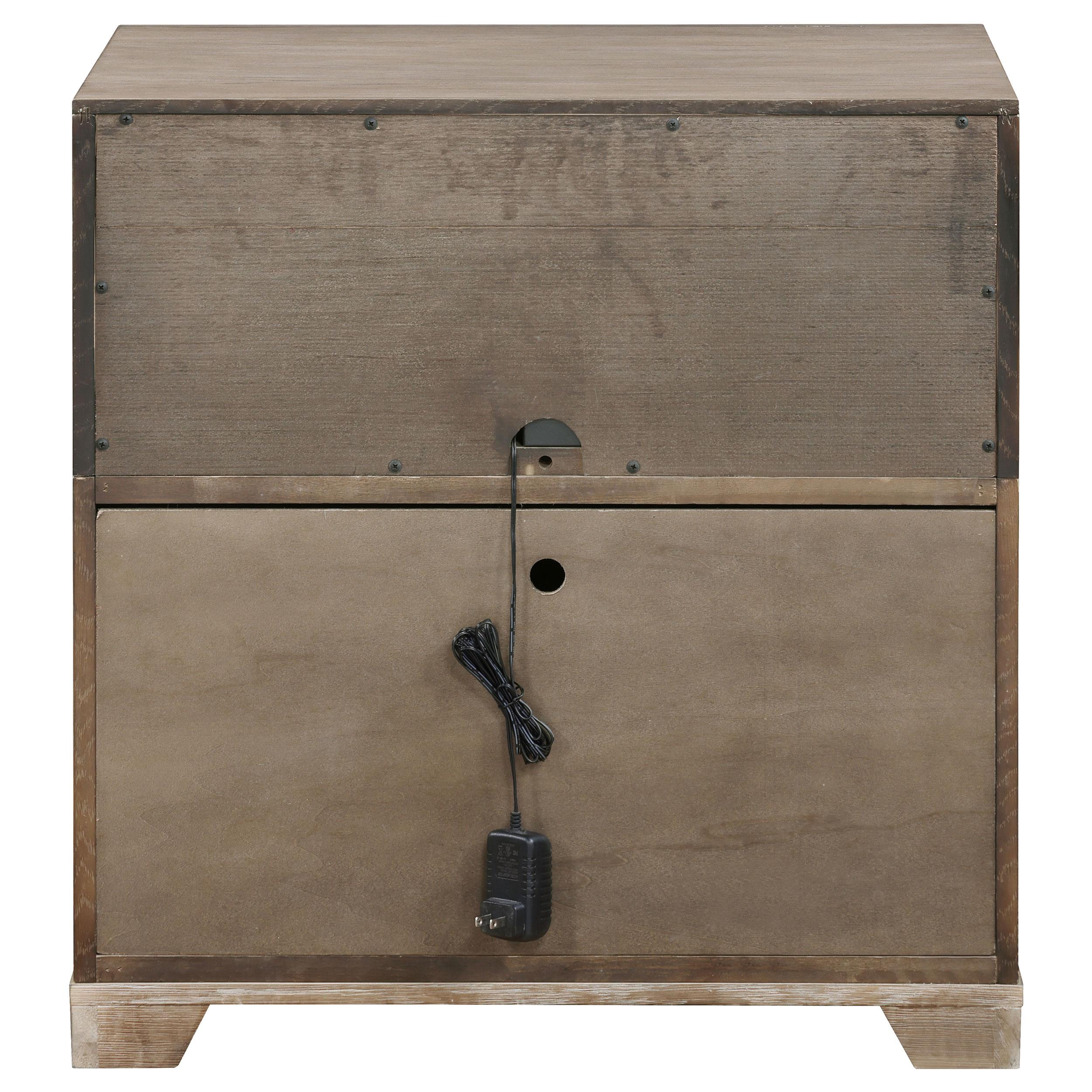 Kenora 1-drawer Nightstand Bedside Table Barley Brown - 224852