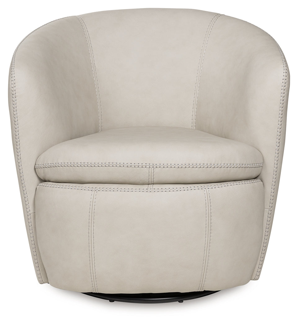 Kierreys Bone Swivel Accent Chair - A3000703