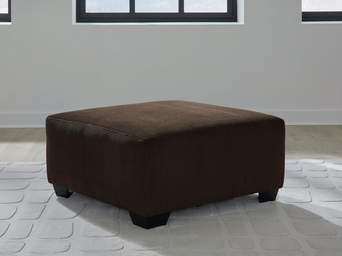 Kimlee Chocolate Oversized Accent Ottoman - PC3560308