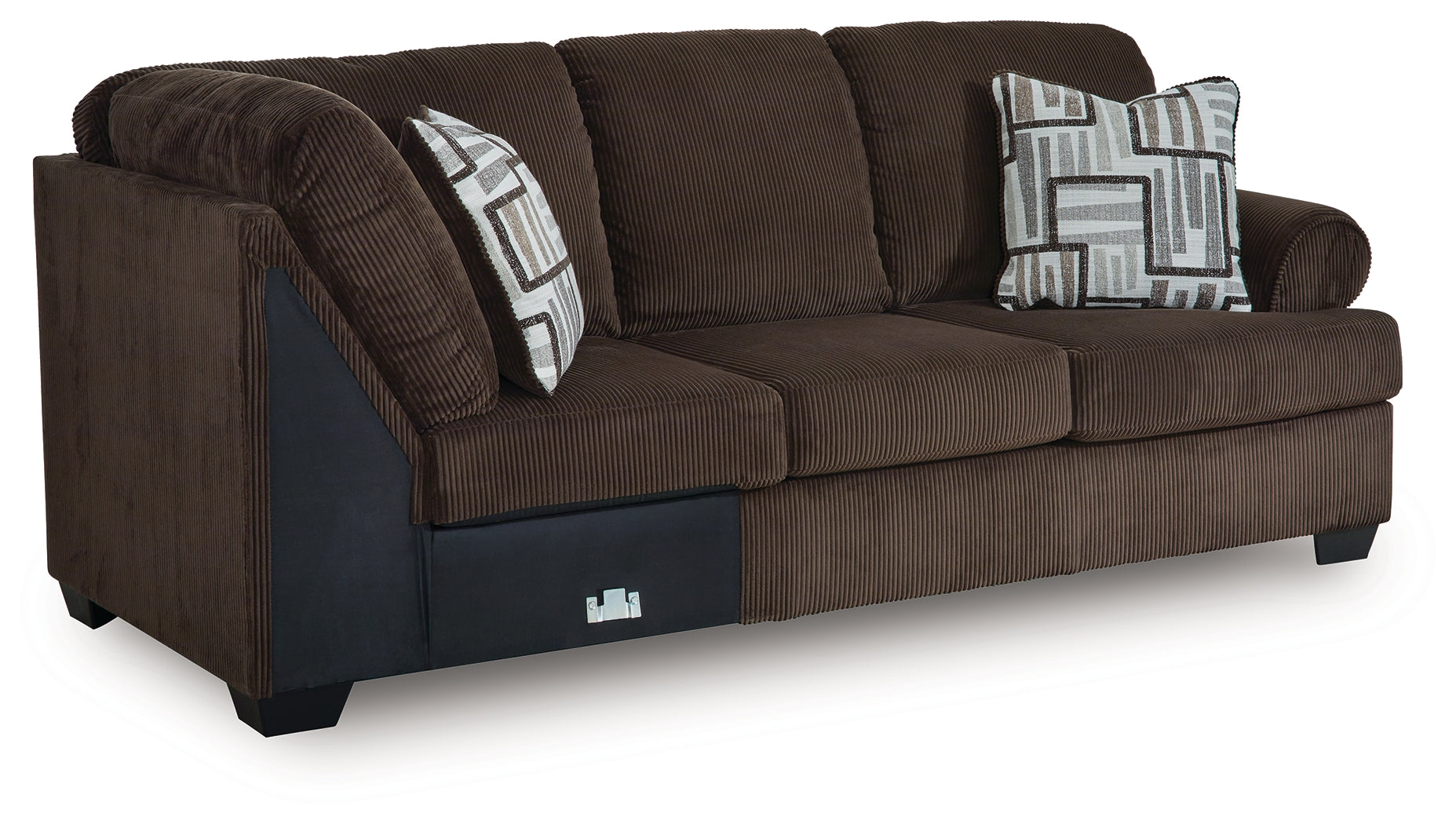 Kimlee Chocolate Right-Arm Facing Sofa - PC3560367