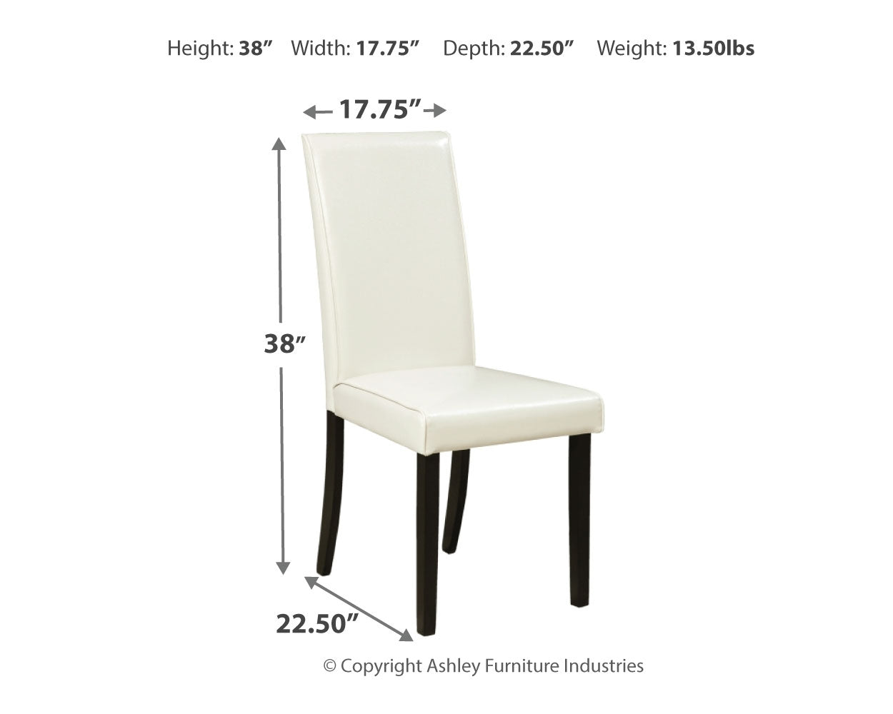 Kimonte Multi Dining Table and 4 Chairs - D250D5