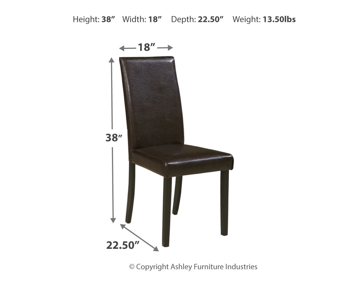 Kimonte Multi Dining Table and 4 Chairs - D250D5