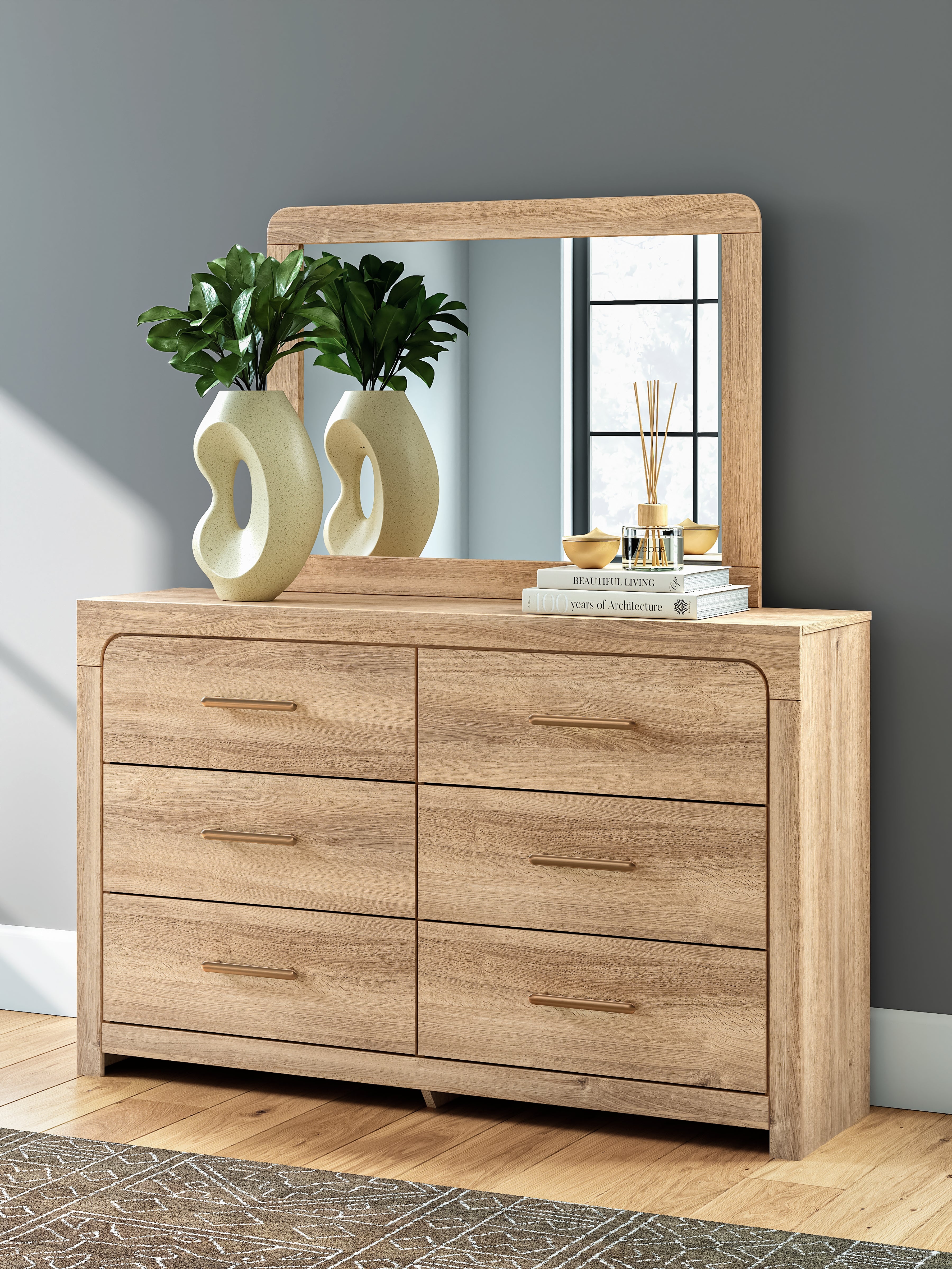 Kinlanni Tan Bedroom Mirror - PCB1360-36