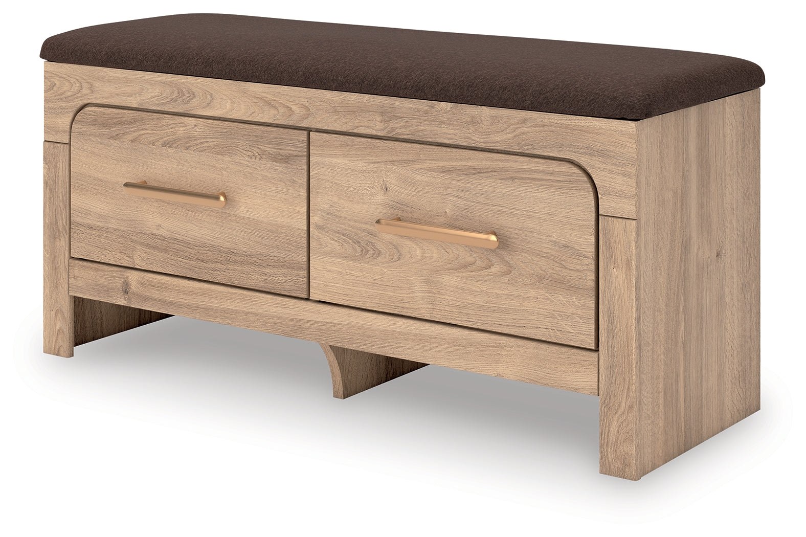 Kinlanni Tan/Brown Bedroom Storage Bench - PCB1360-09