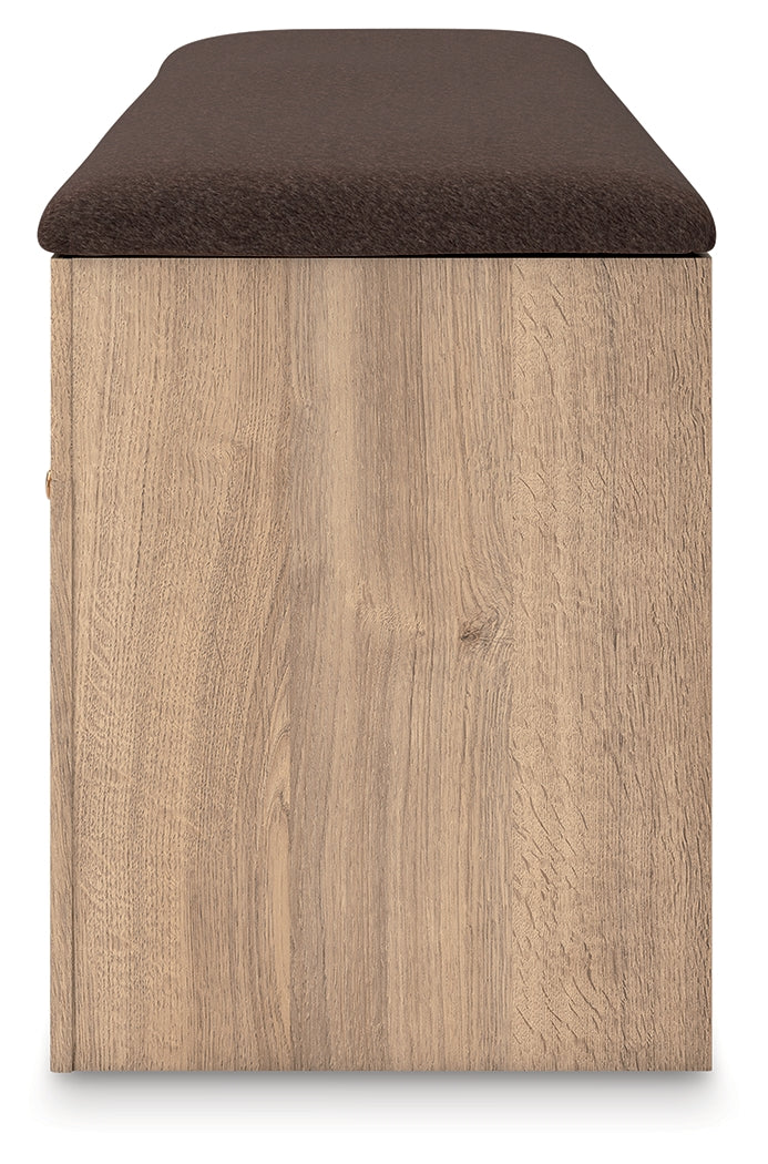 Kinlanni Tan/Brown Bedroom Storage Bench - PCB1360-09