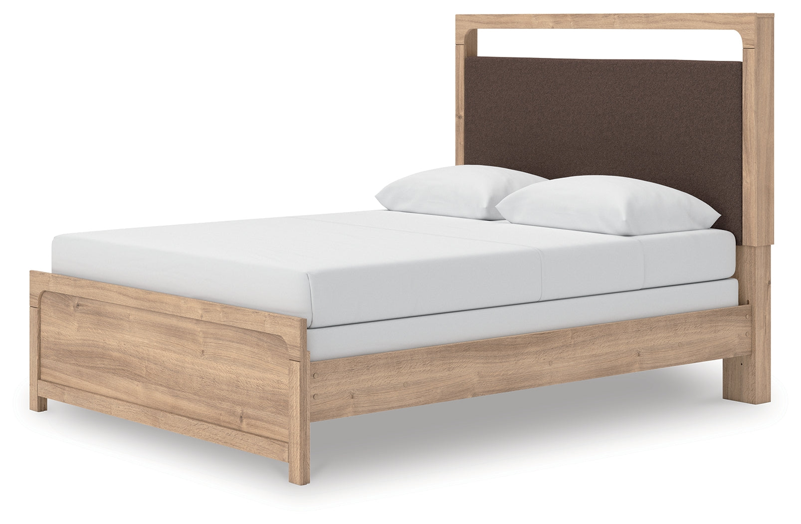 Kinlanni Tan Queen Upholstered Panel Bed - PCB1360B4