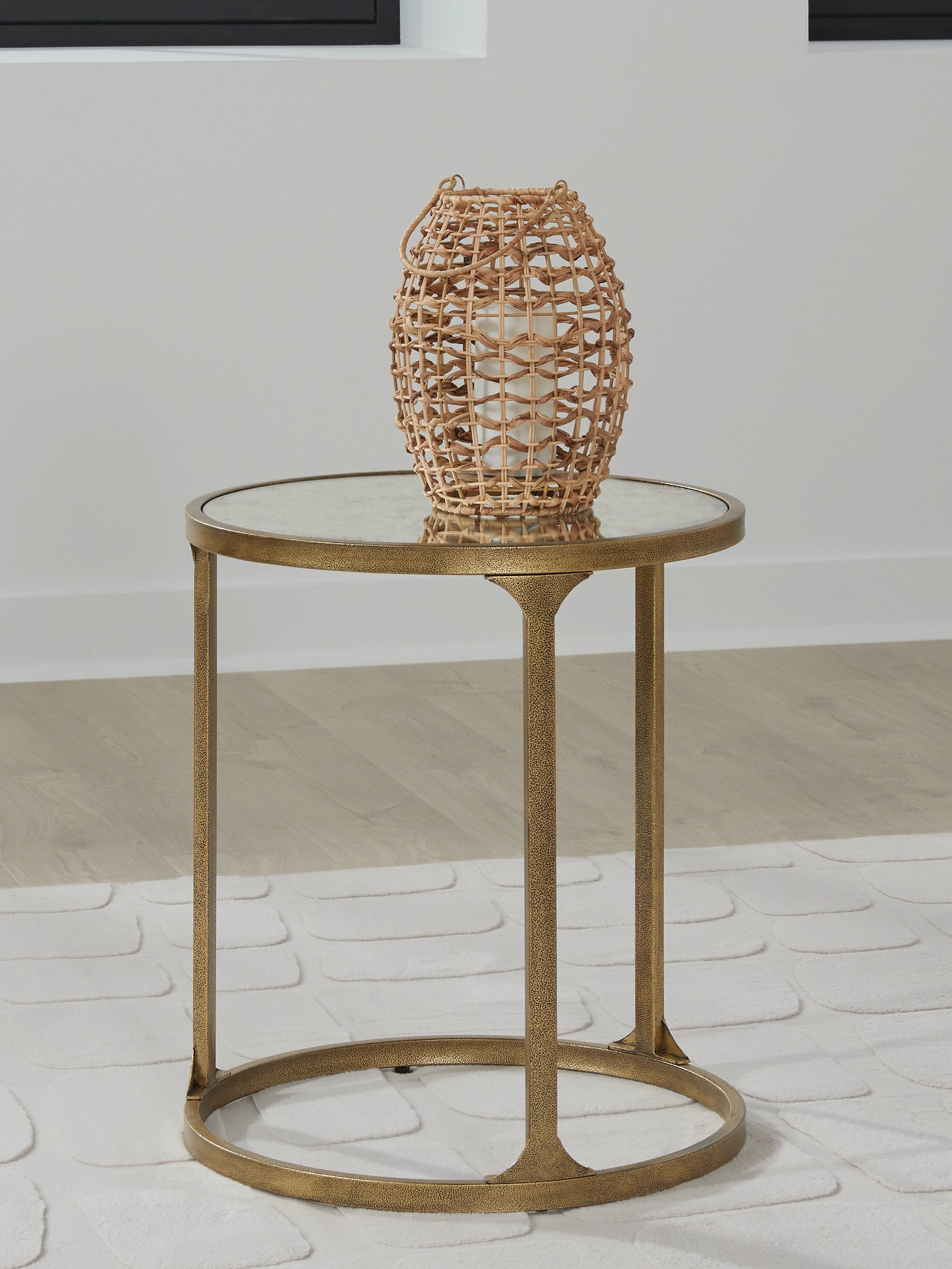 Korajane Antique Gold End Table - T399-6