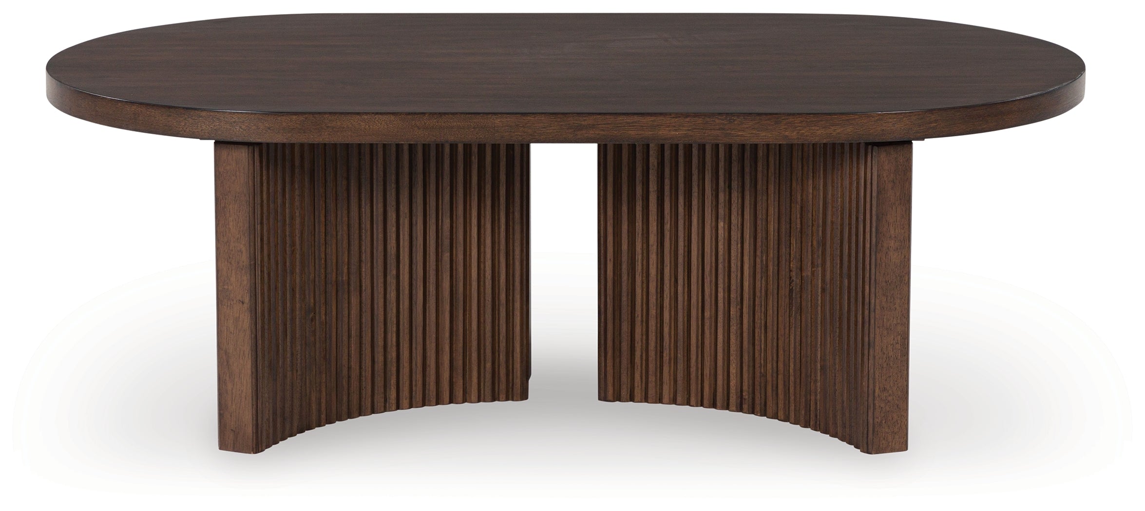 Korestone Coffee Table with 1 End Table in Dark Brown - PKG019337