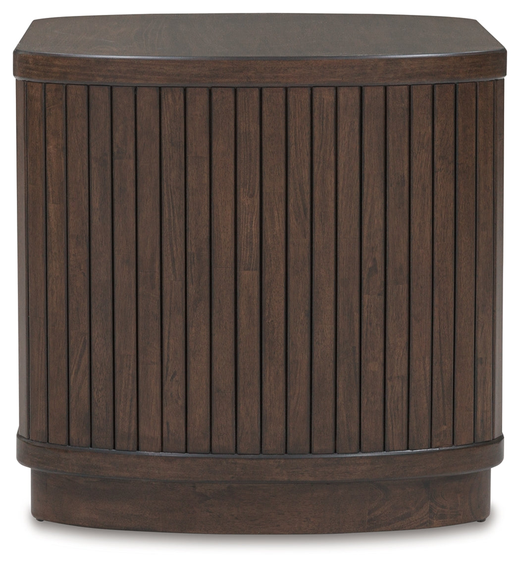 Korestone Dark Brown End Table - T679-2