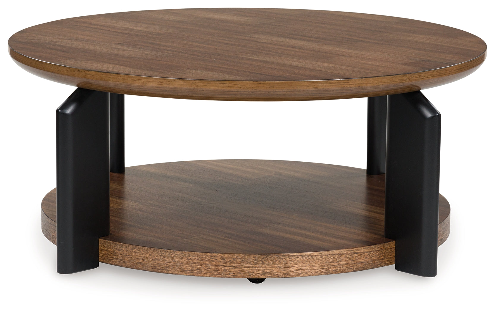 Kraeburn Brown/Black Coffee Table - T624-8