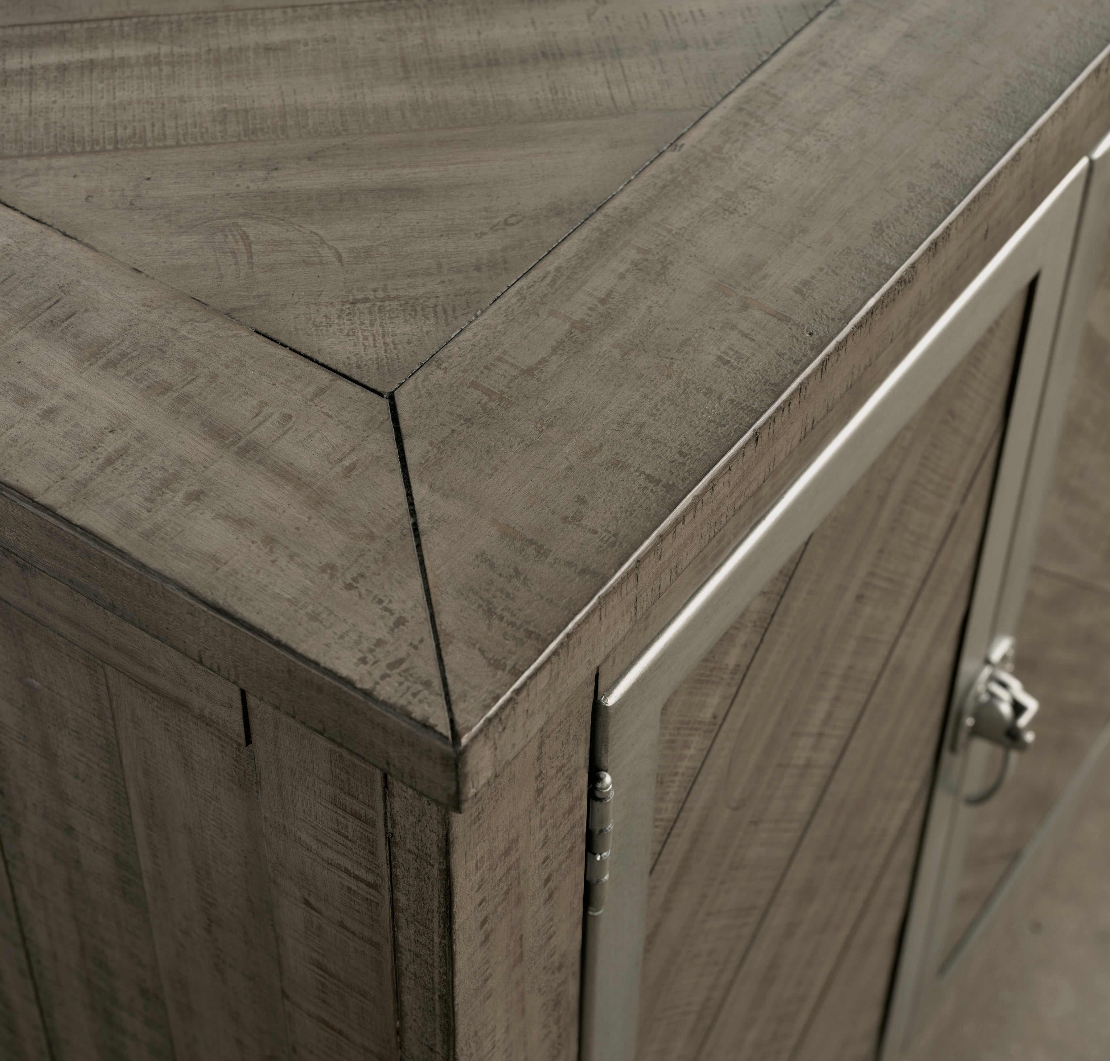 Krystanza Weathered Gray Dining Server - D766-60