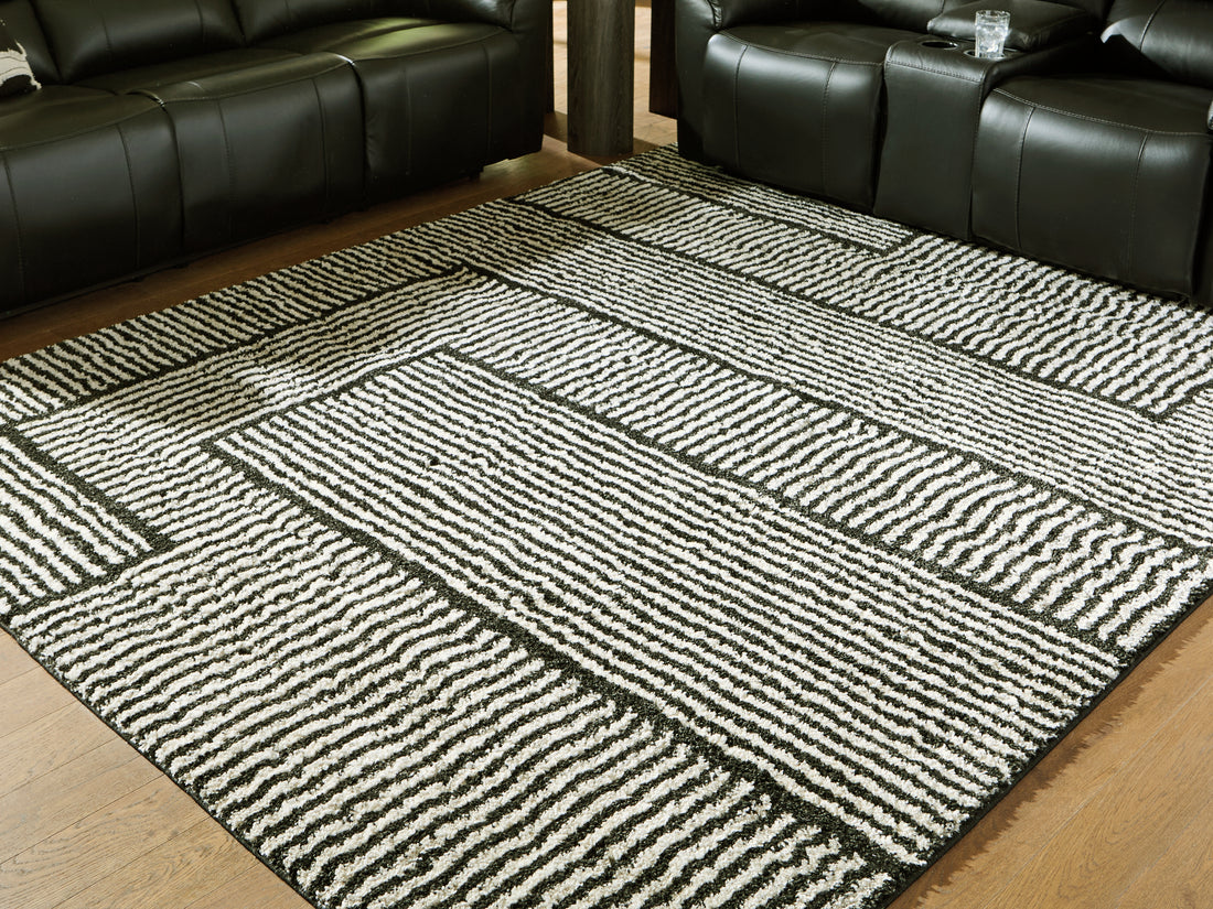 Kurtmen Black/Ivory Large Rug - R407591