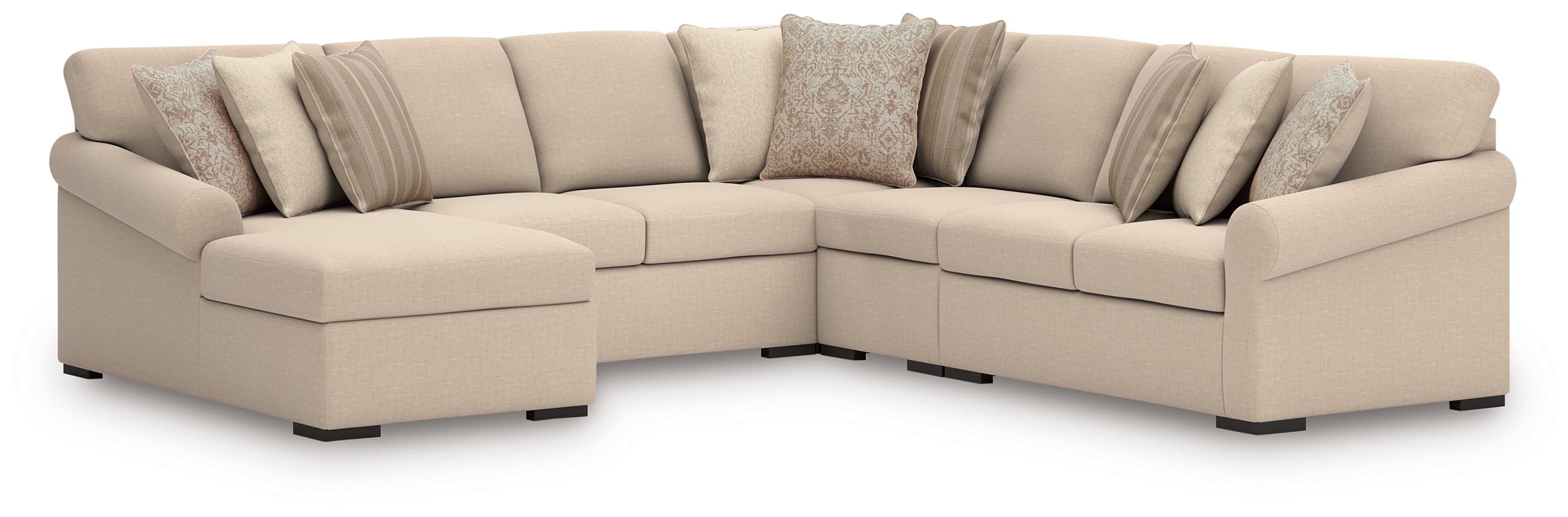 LadyMae Twill 5-Piece Sectional with Chaise - 59404S8