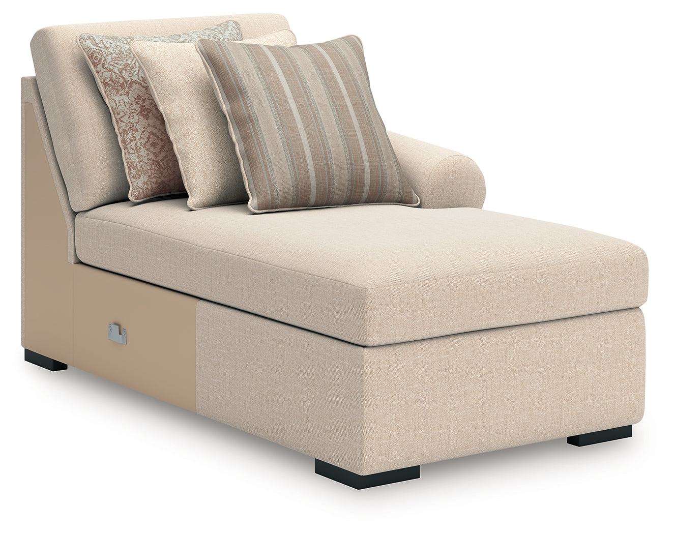 LadyMae Twill Right-Arm Facing Corner Chaise - 5940417