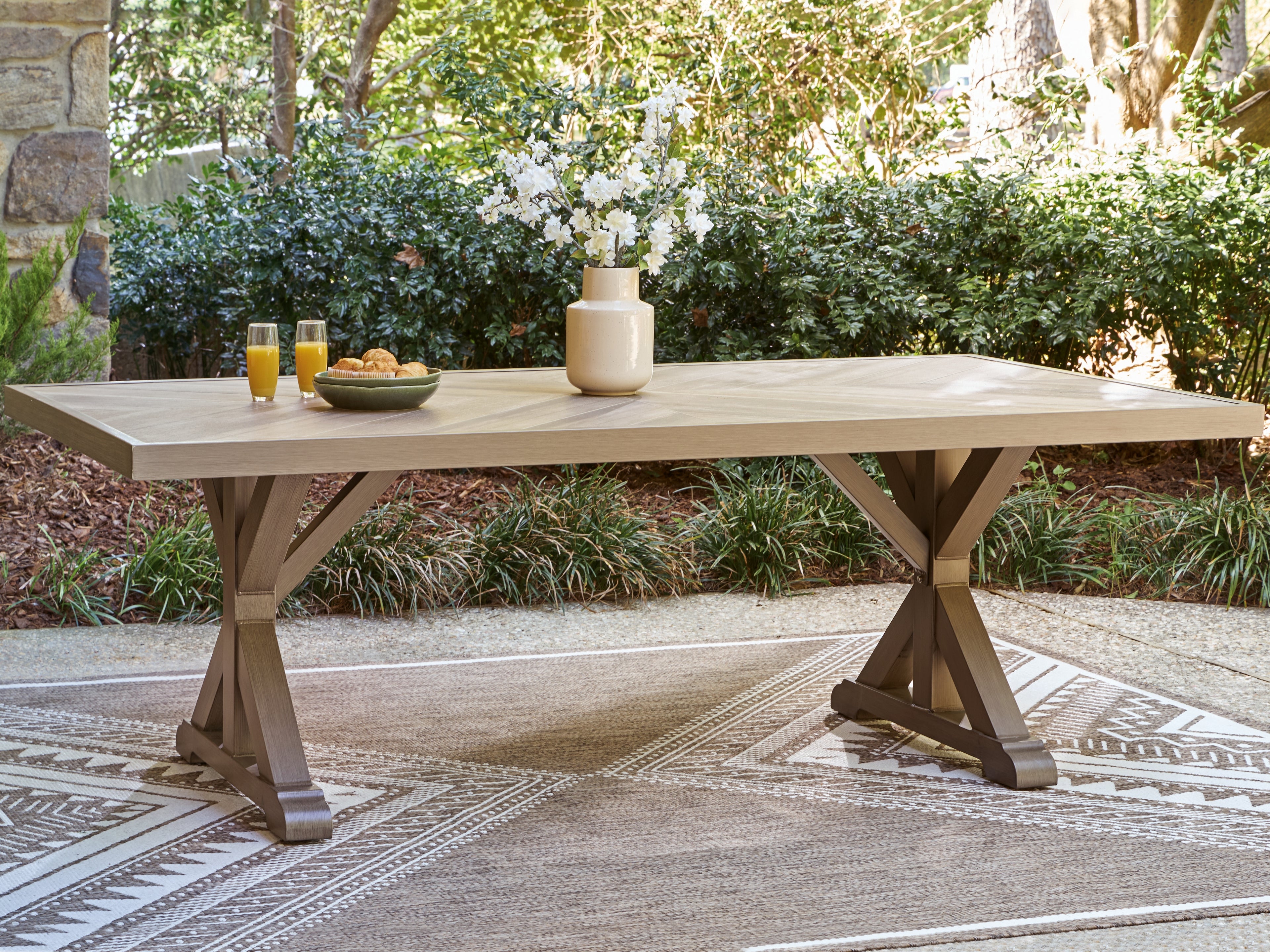 Laguna Heights Beige Outdoor Dining Table - PCP790-625