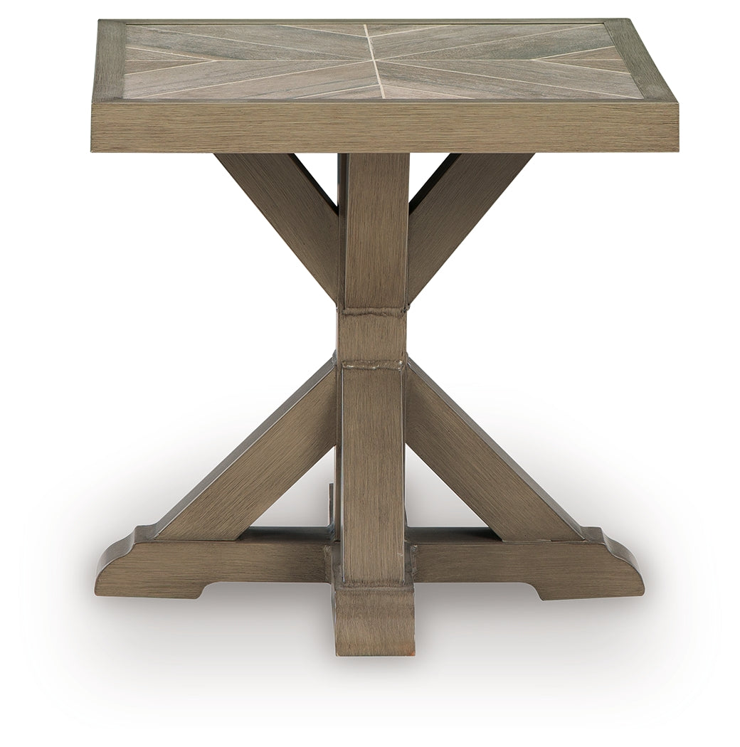 Laguna Heights Beige Outdoor End Table - PCP790-702