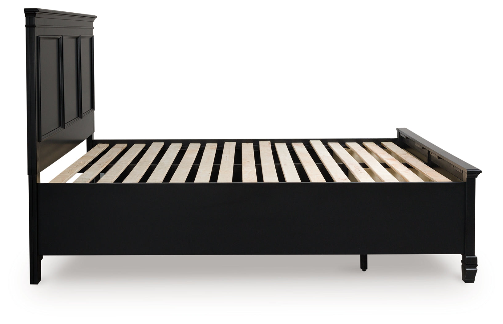 Lanolee Black King Panel Storage Bed - B687B19