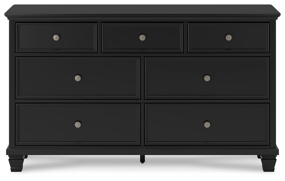 Lanolee California King Panel Bed, Dresser, Chest and 2 Nightstands - B687B32