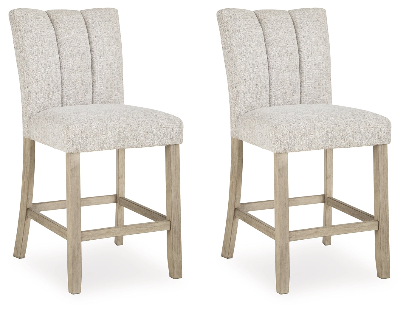 Larawyn Bisque Counter Height Barstool, Set of 2 - PCD575-124