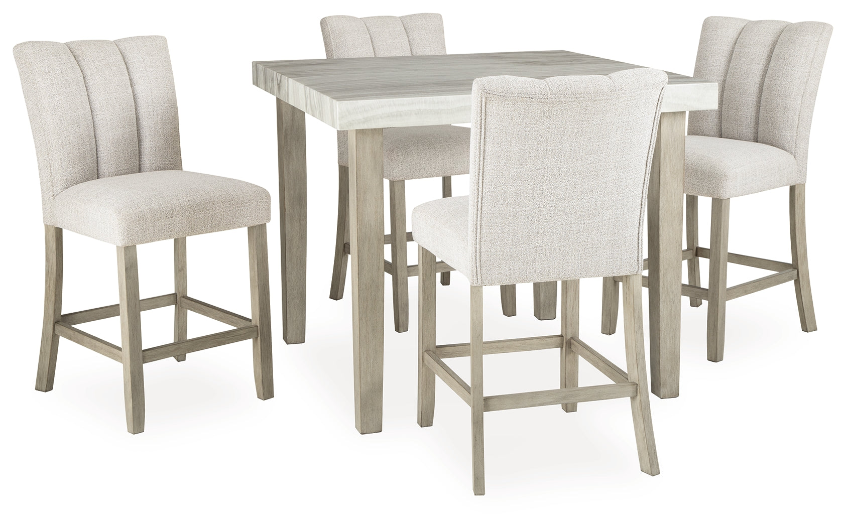 Larawyn Counter Height Dining Table and 4 Barstools - PCD575D2