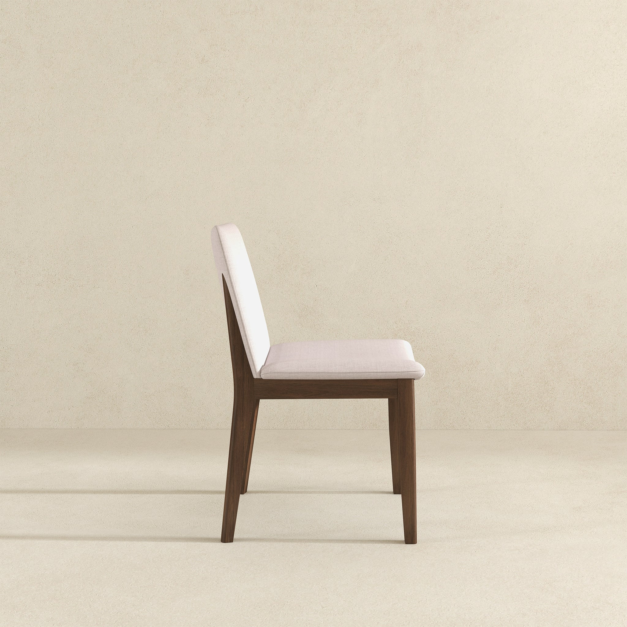 Laura Beige Linen Solid Wood Dining Chair (Set Of 2) - DCH00402201