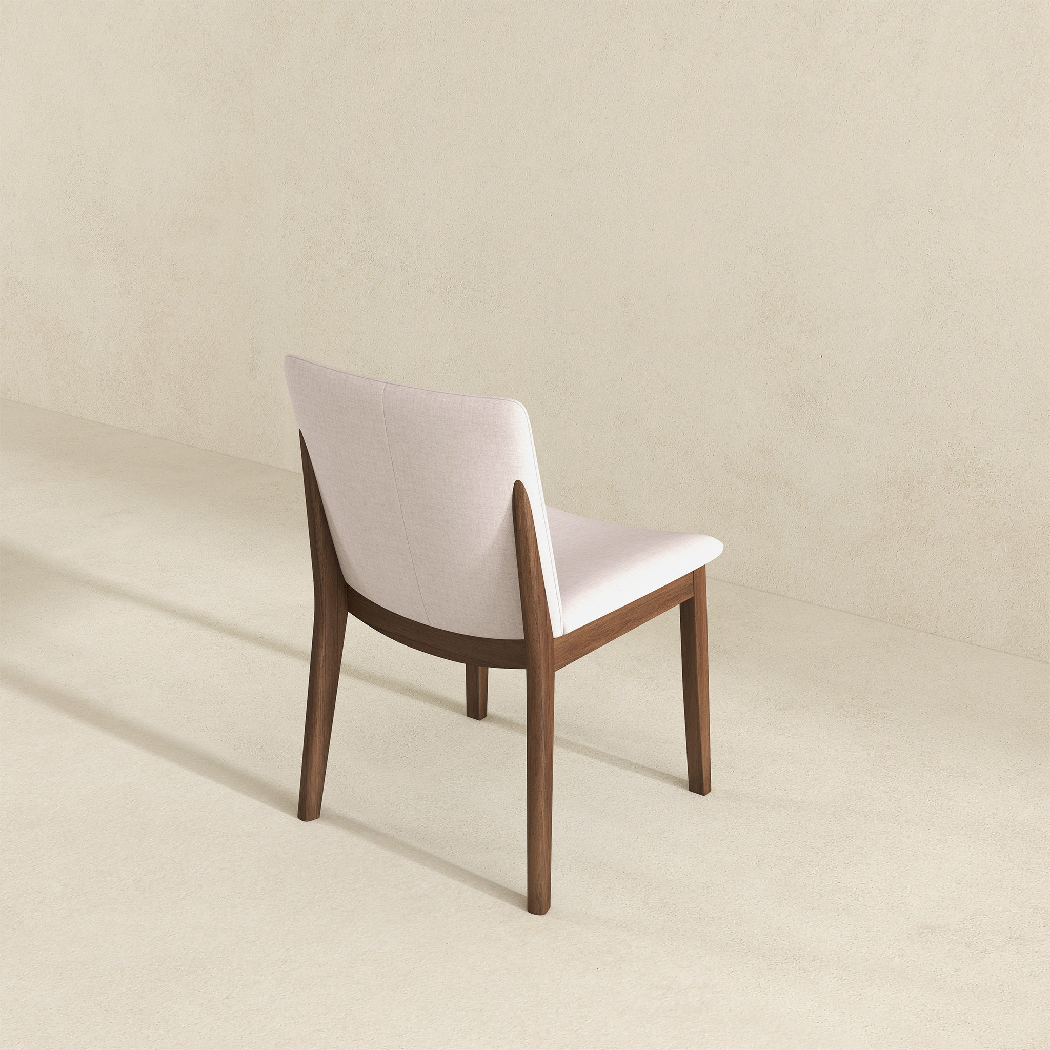 Laura Beige Linen Solid Wood Dining Chair (Set Of 2) - DCH00402201