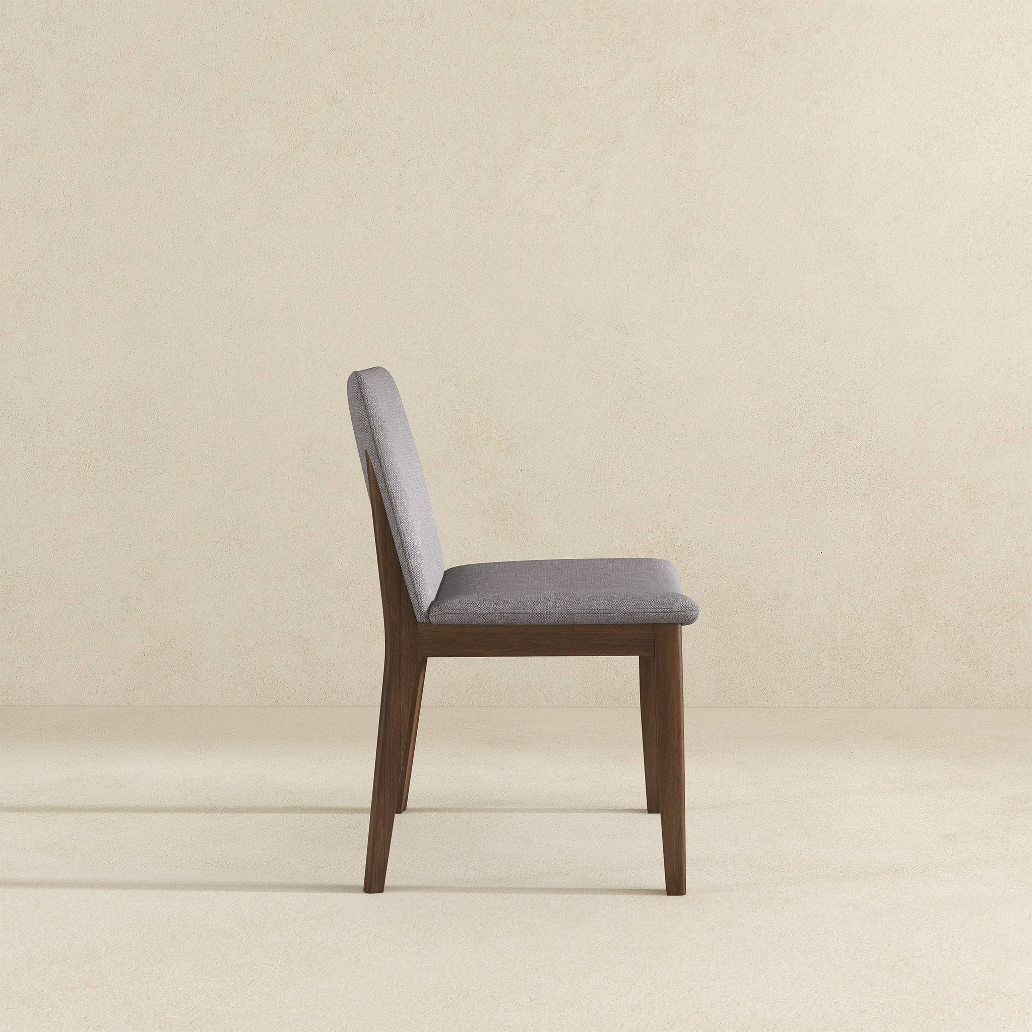 Laura Light Grey Linen Solid Wood Dining Chair (Set Of 2) - DCH00402207