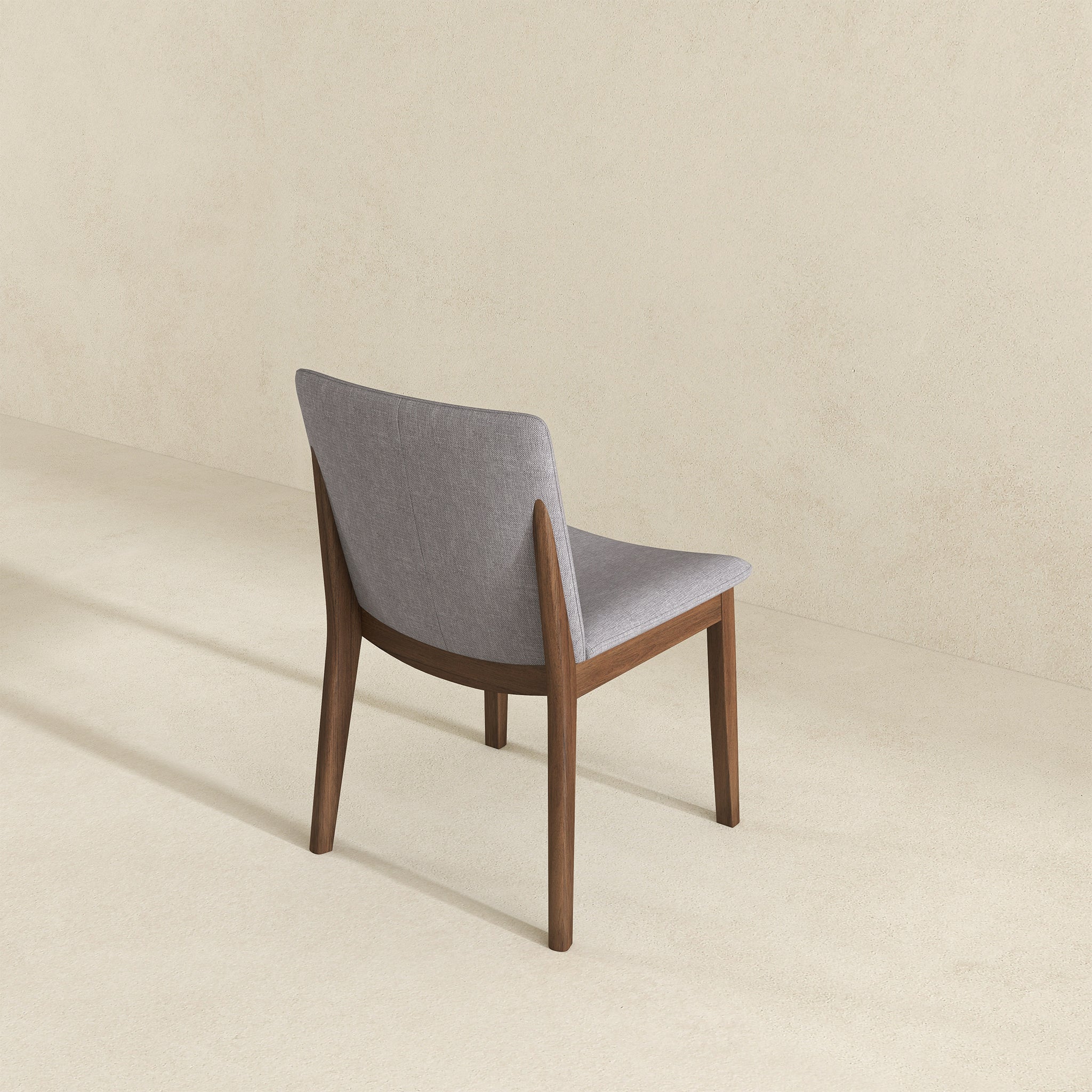 Laura Light Grey Linen Solid Wood Dining Chair (Set Of 2) - DCH00402207