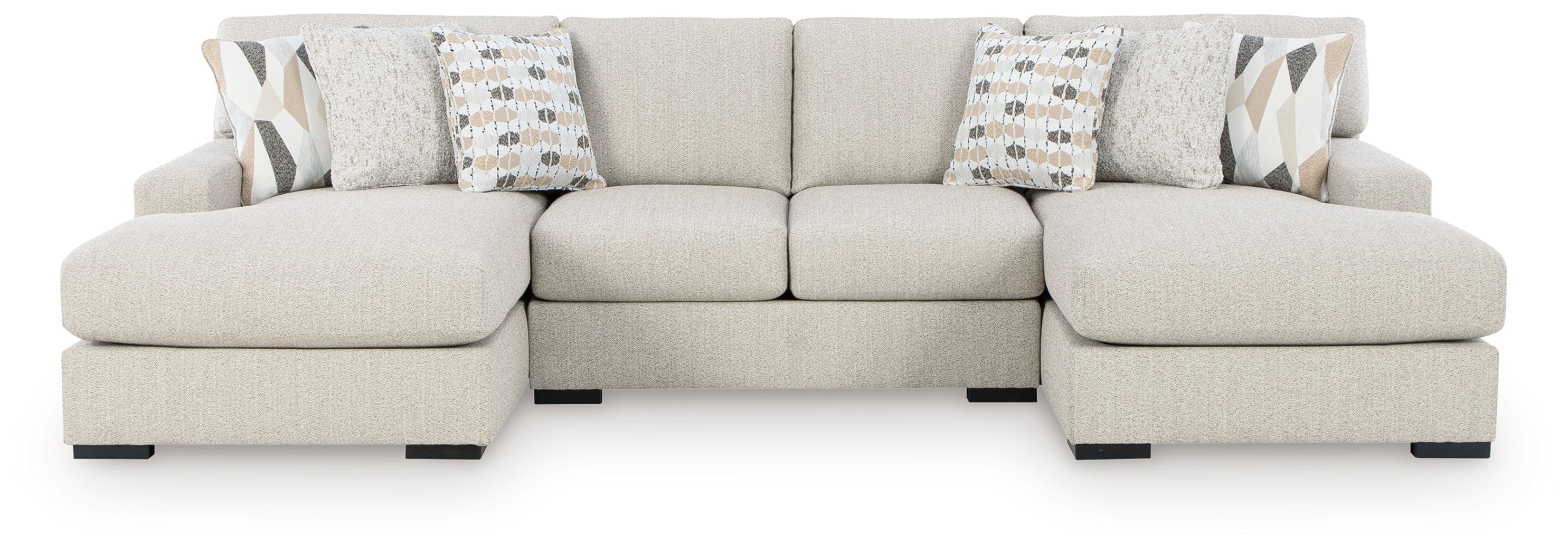 Laurelgrove Pebble 3-Piece Double Chaise Sectional - 75105S7