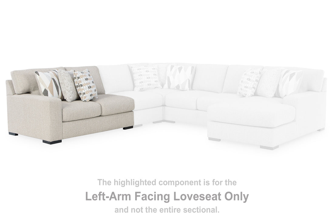 Laurelgrove Pebble Left-Arm Facing Loveseat - 7510555