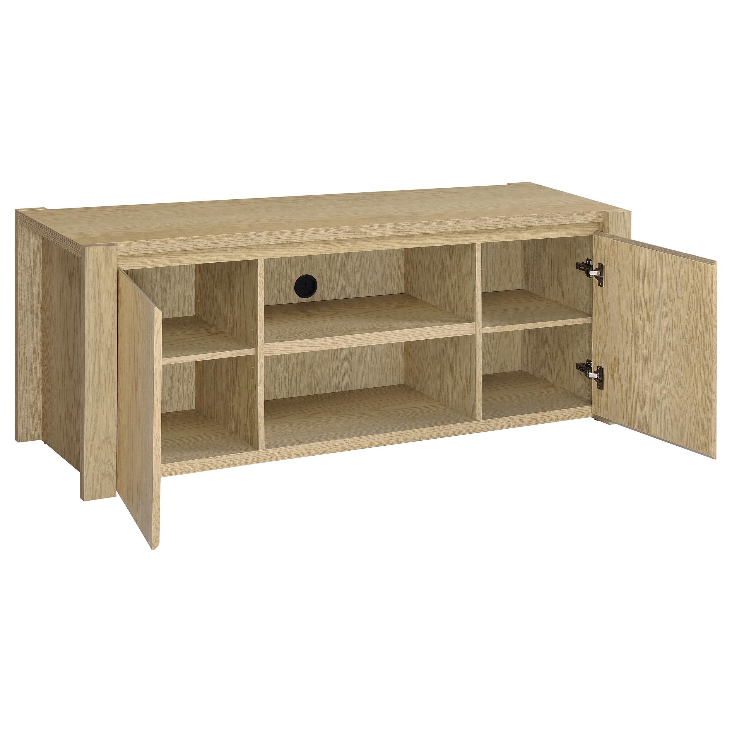 Laurelton 60-inch 2-door TV Stand Media Console Light Oak - 708222
