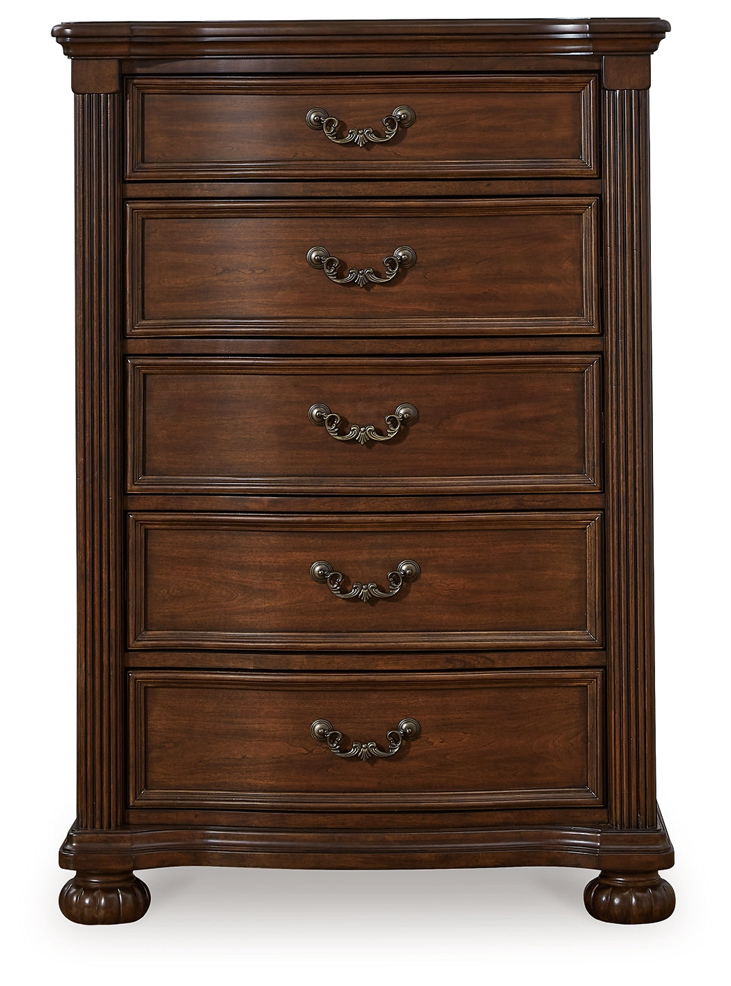 Lavinton Brown King Poster Bed, 2 Chests and Nightstand - B764B12