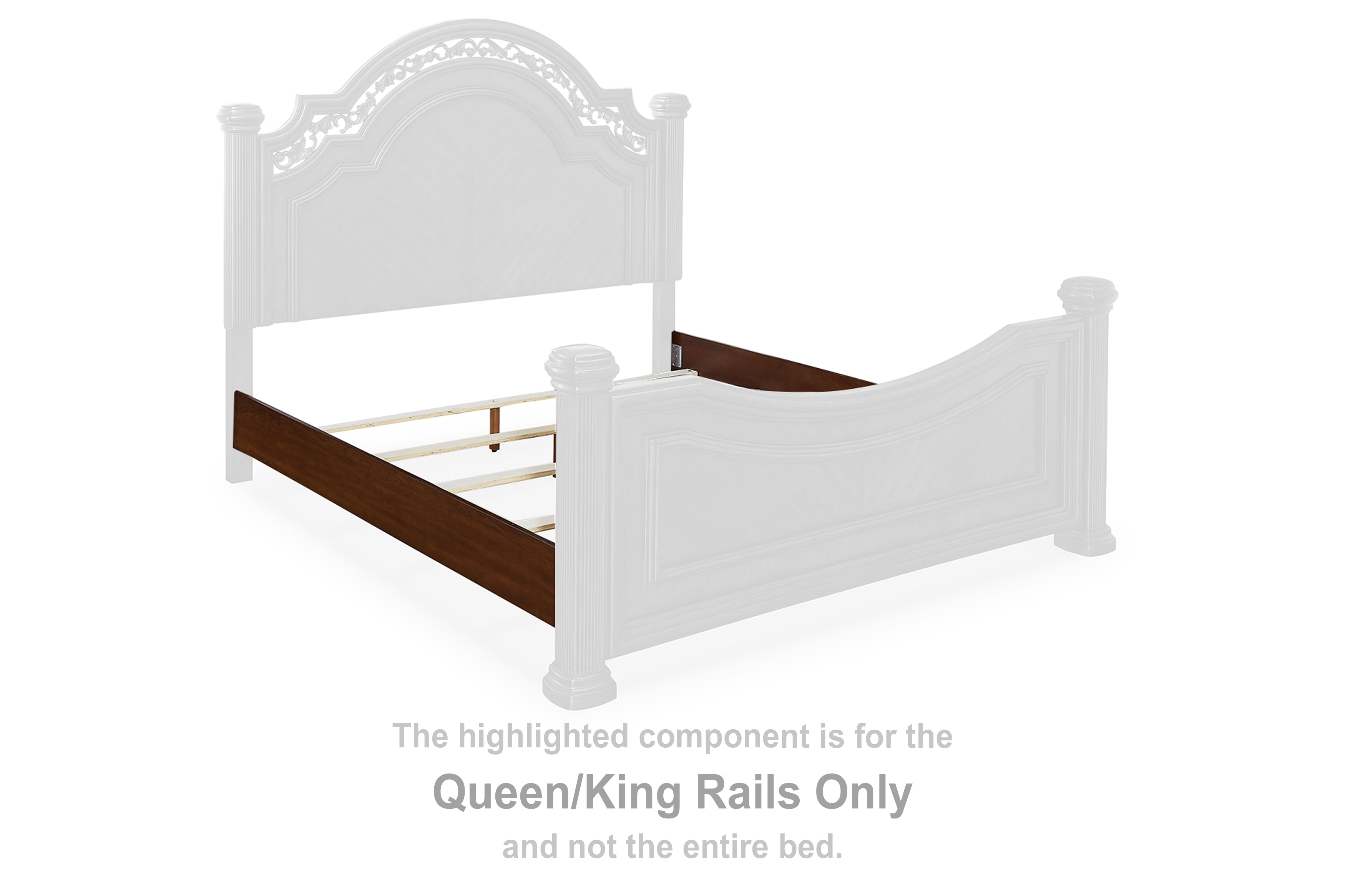 Lavinton Brown Queen/King Rails - B764-97
