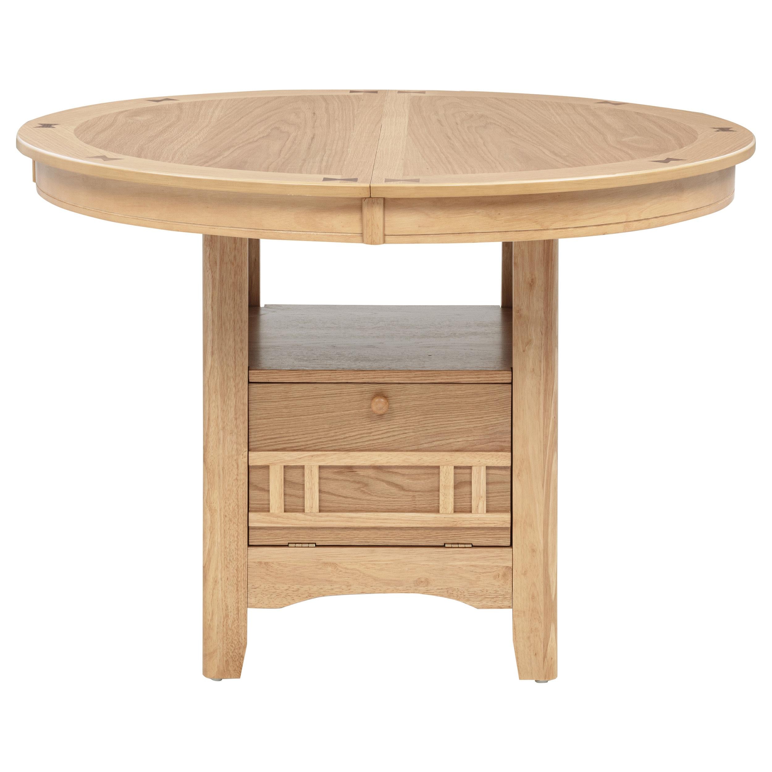 Lavon Oval 60-inch Wood Extension Leaf Dining Table Light Oak - 106620