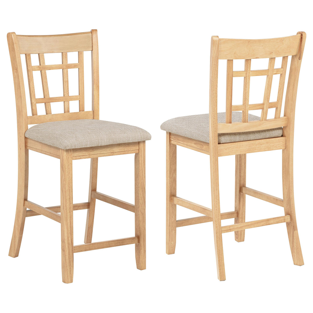 Lavon Wood Counter Height Dining Chair Grey and Light Oak (Set of 2) - 106629