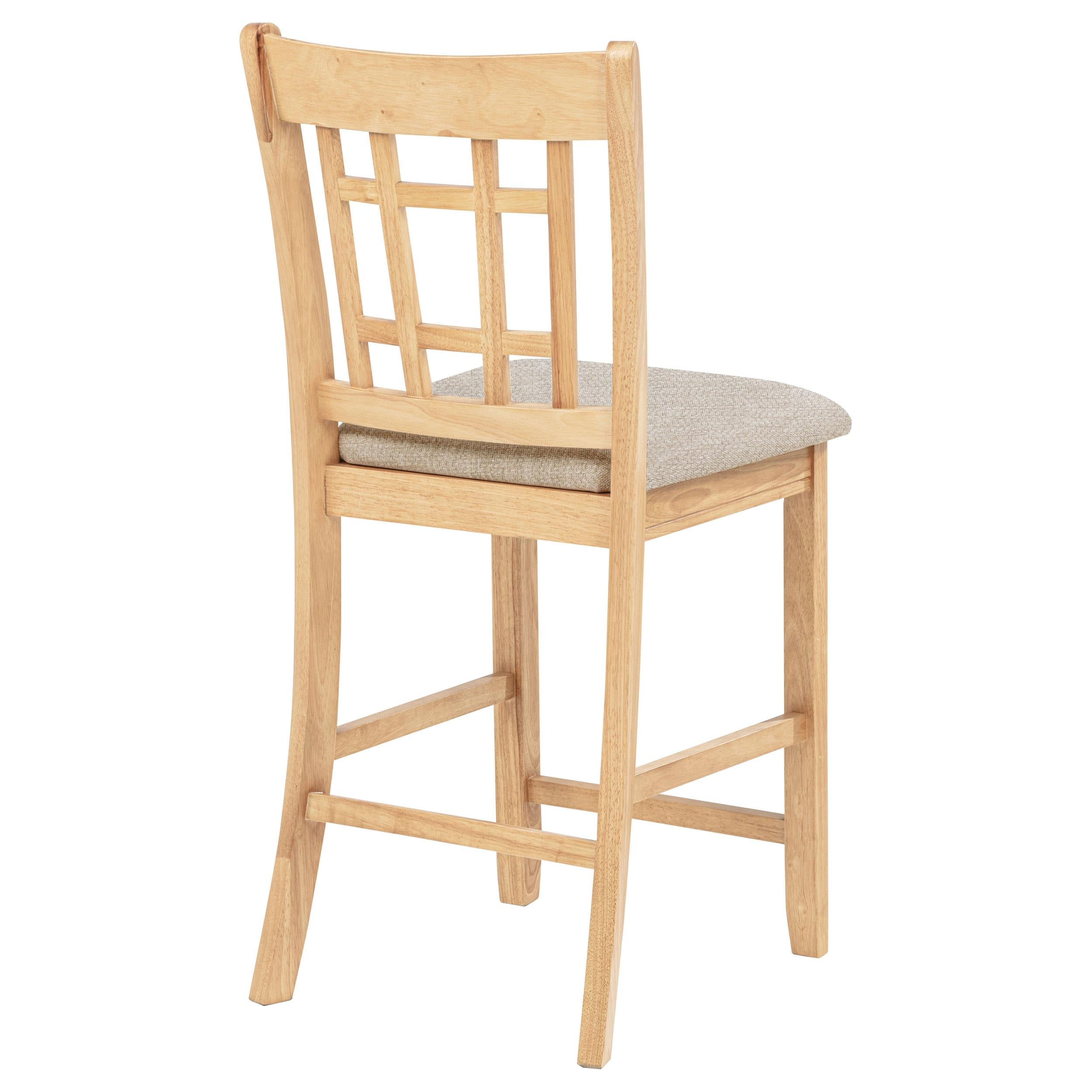Lavon Wood Counter Height Dining Chair Grey and Light Oak (Set of 2) - 106629