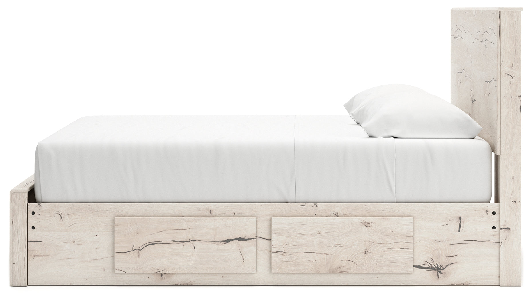 Lawroy Light Natural King Panel Storage Bed - B2310B14