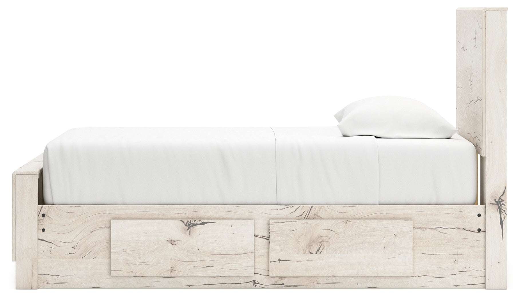 Lawroy Light Natural Twin Panel Bed with Storage - B2310B23