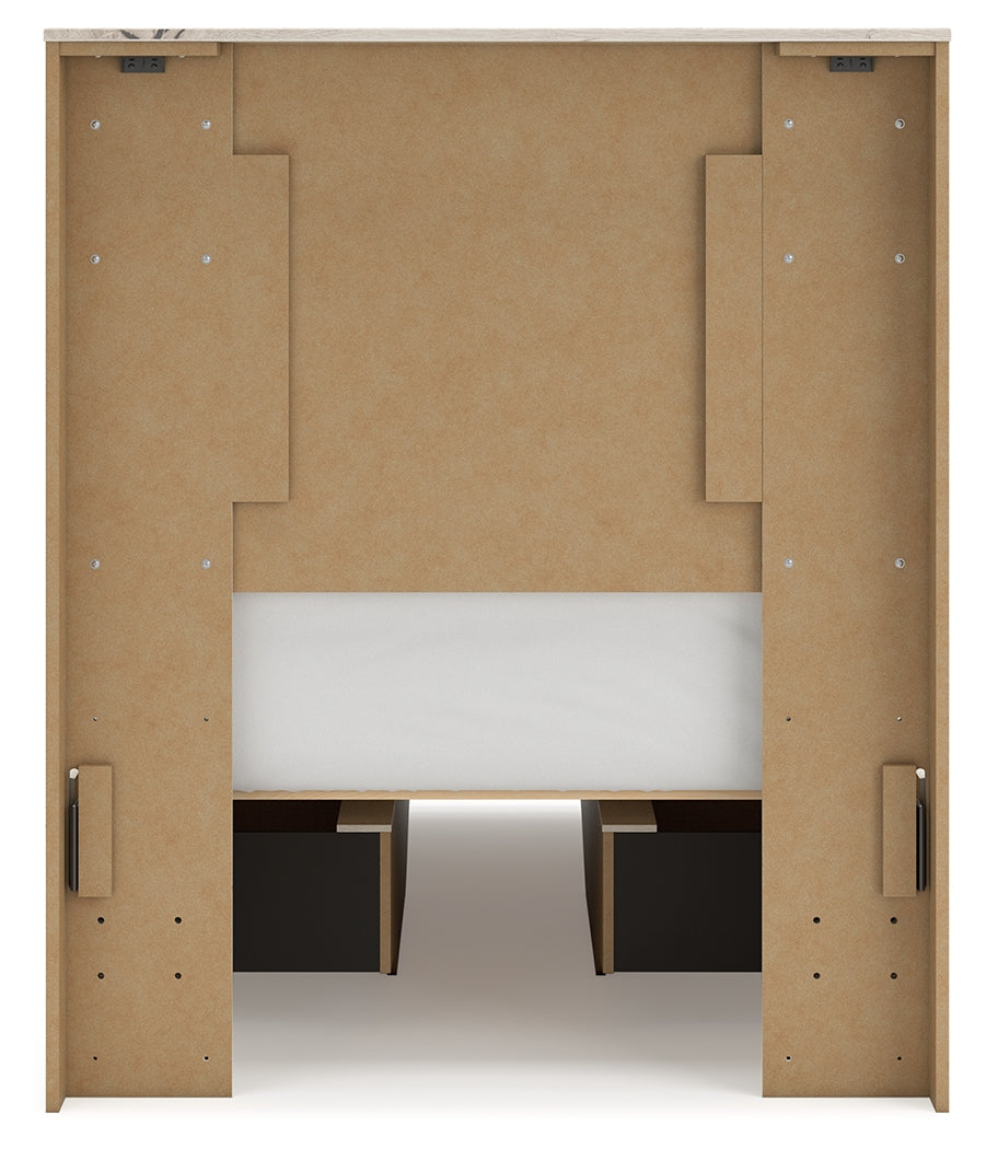 Lawroy Twin Panel Bed with Storage and Nightstand - B2310B53