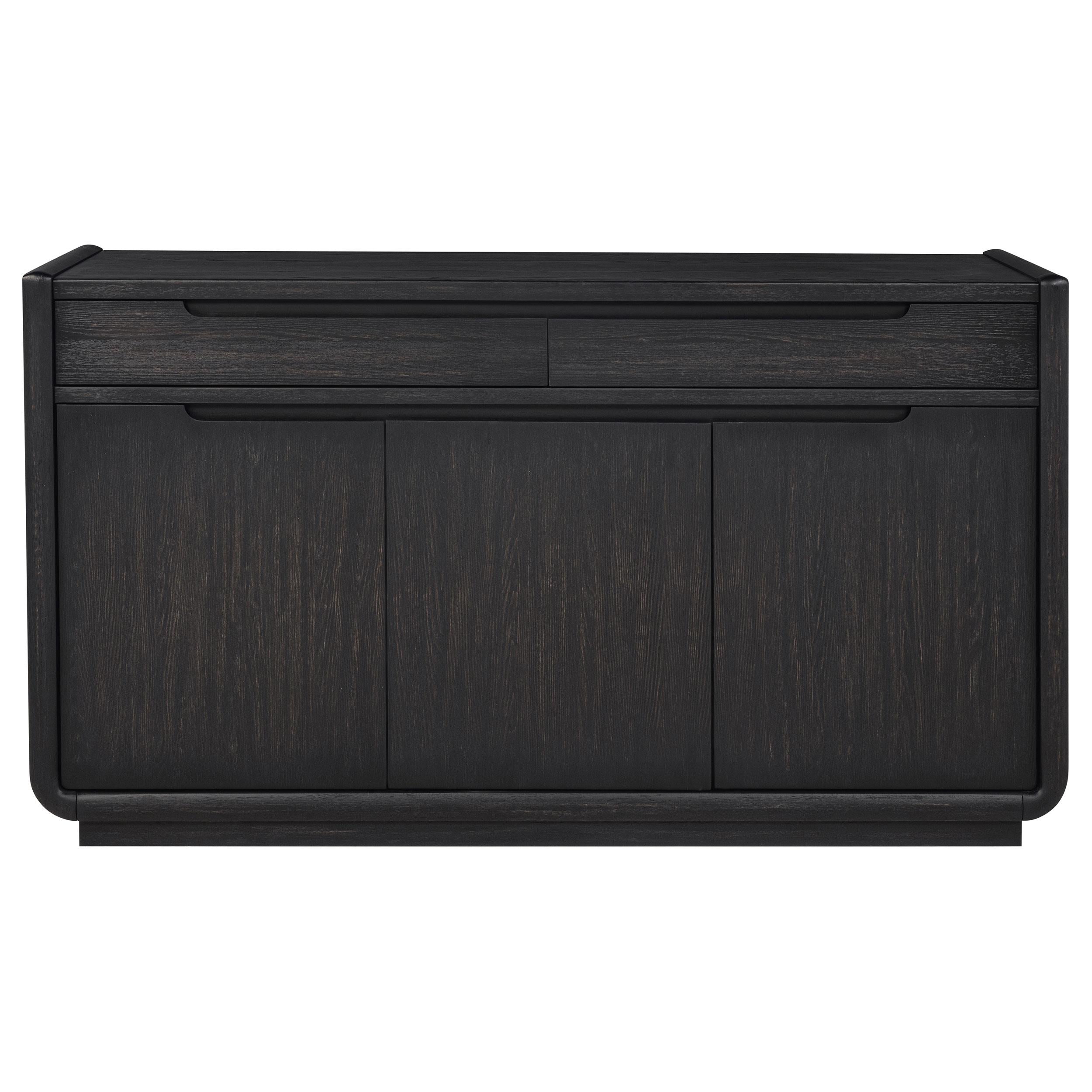 Leandro 2-drawer Dining Sideboard Server Burnished Black - 115395