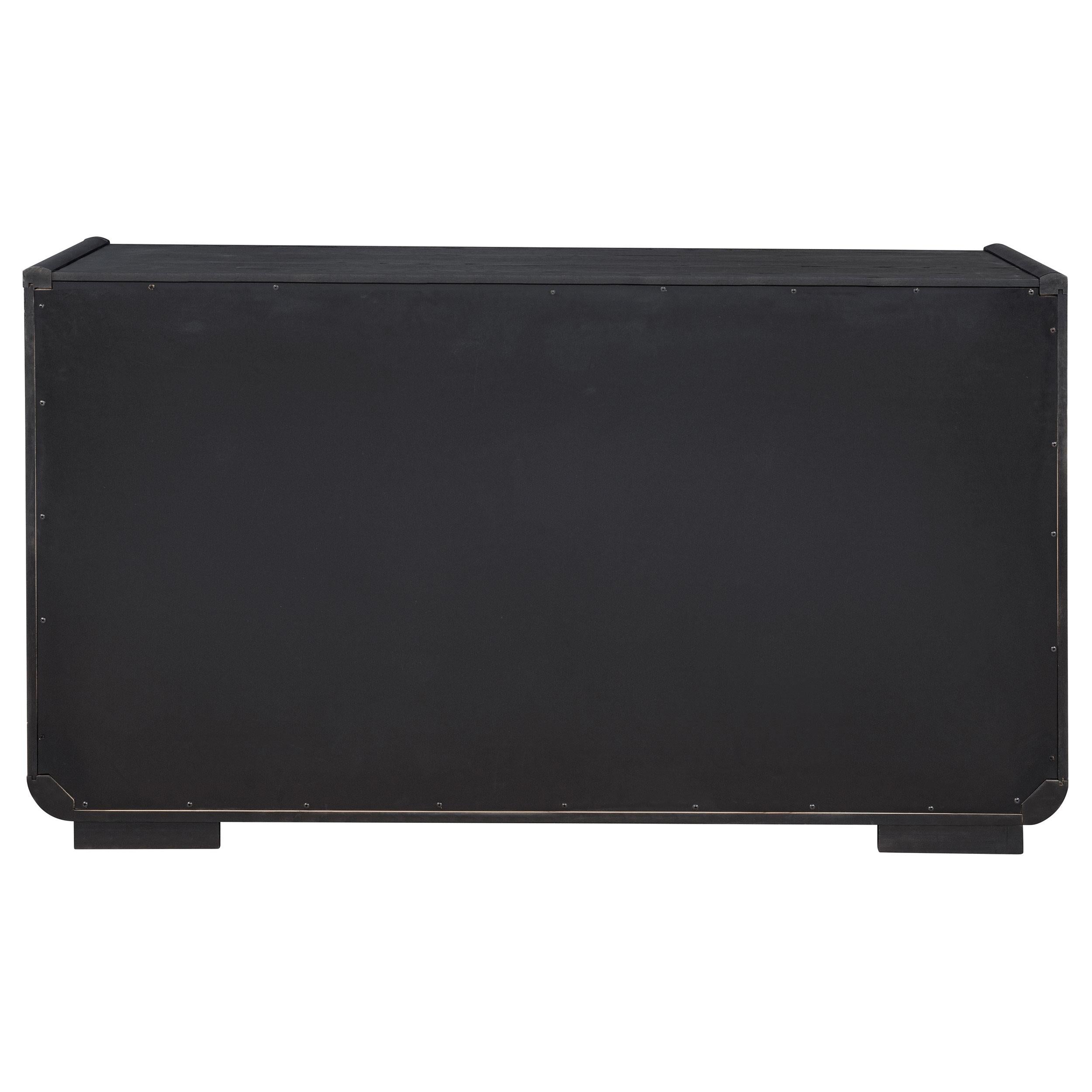 Leandro 2-drawer Dining Sideboard Server Burnished Black - 115395