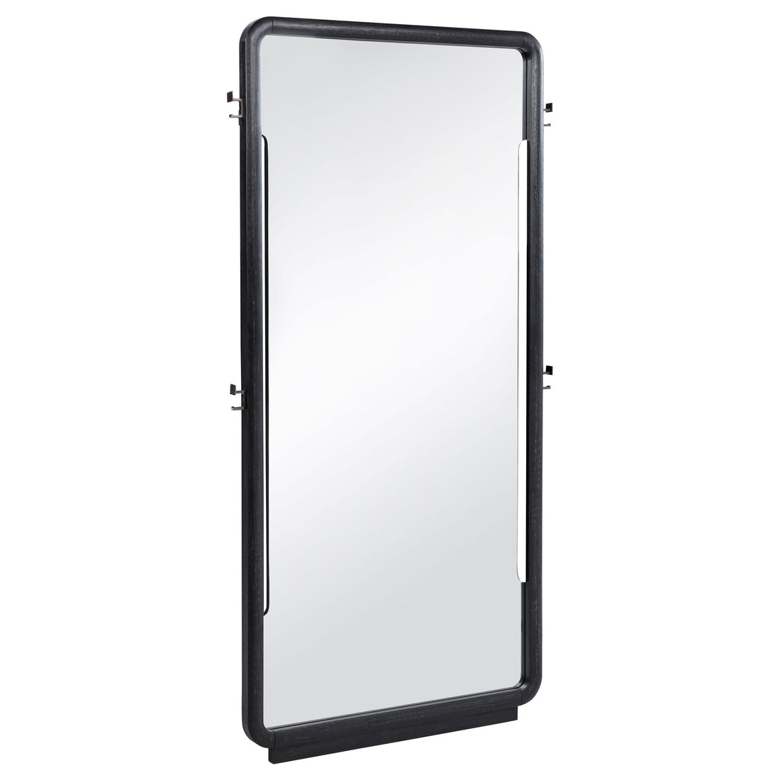 Leandro 76-inch Full Length Floor Mirror Burnished Black - 222498