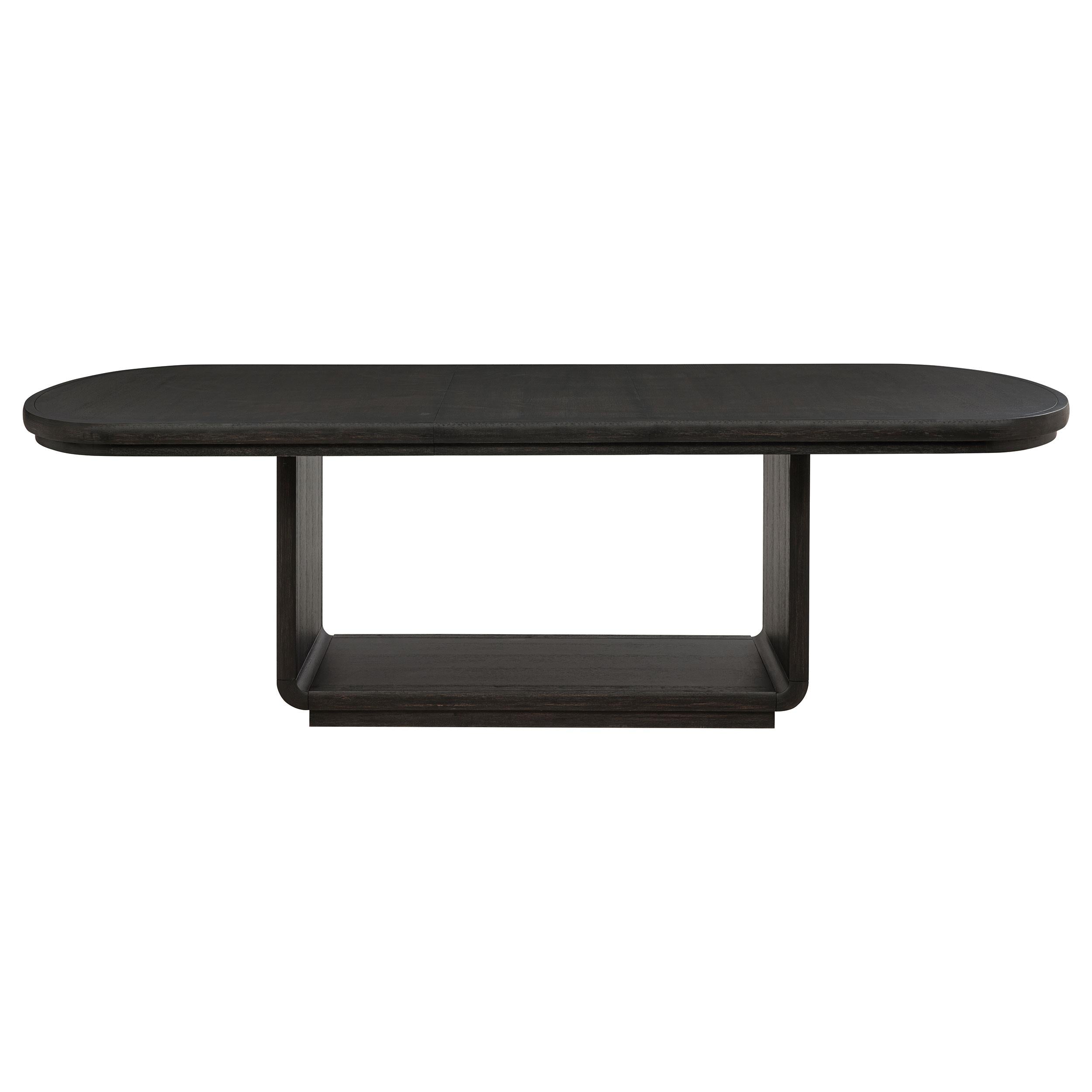 Leandro 78-inch Extension Dining Room Table Burnished Black - 115391