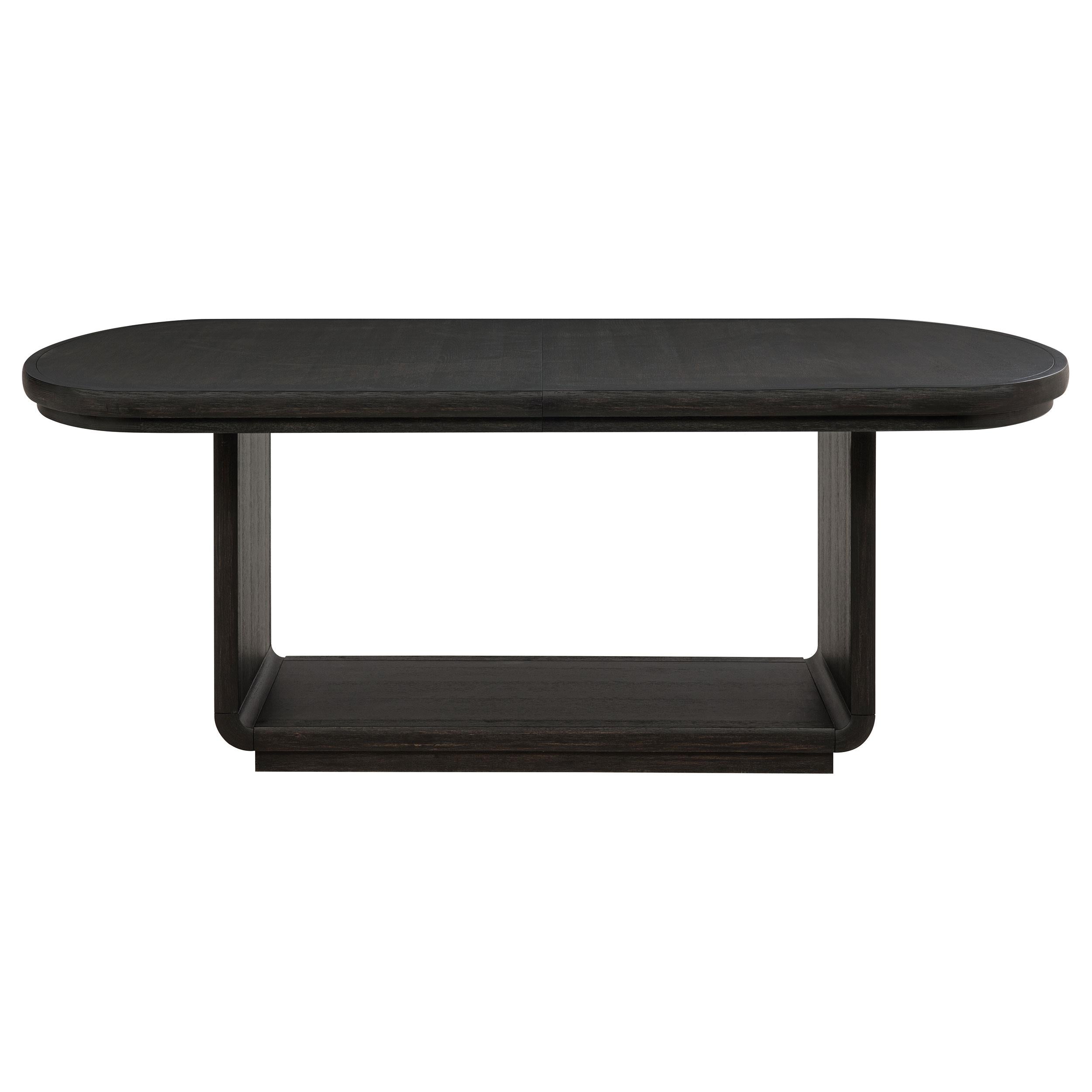 Leandro 78-inch Extension Dining Room Table Burnished Black - 115391