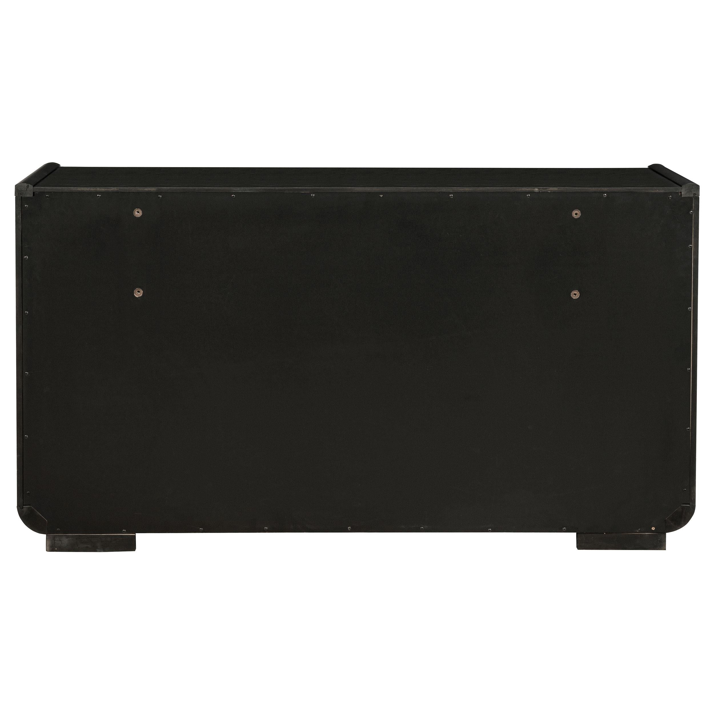 Leandro 8-drawer Bedroom Dresser Cabinet Burnished Black - 222493