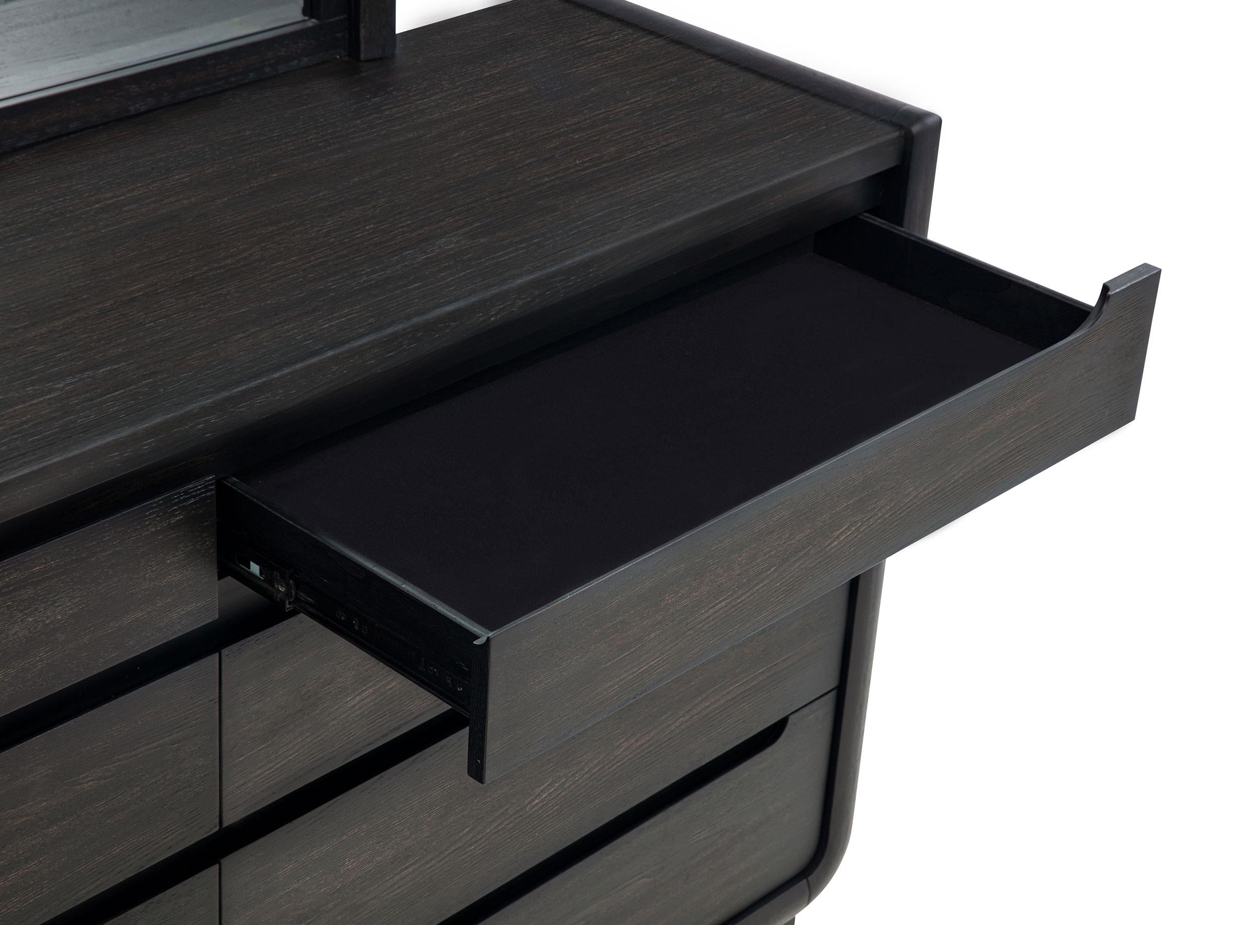 Leandro 8-drawer Bedroom Dresser Cabinet Burnished Black - 222493